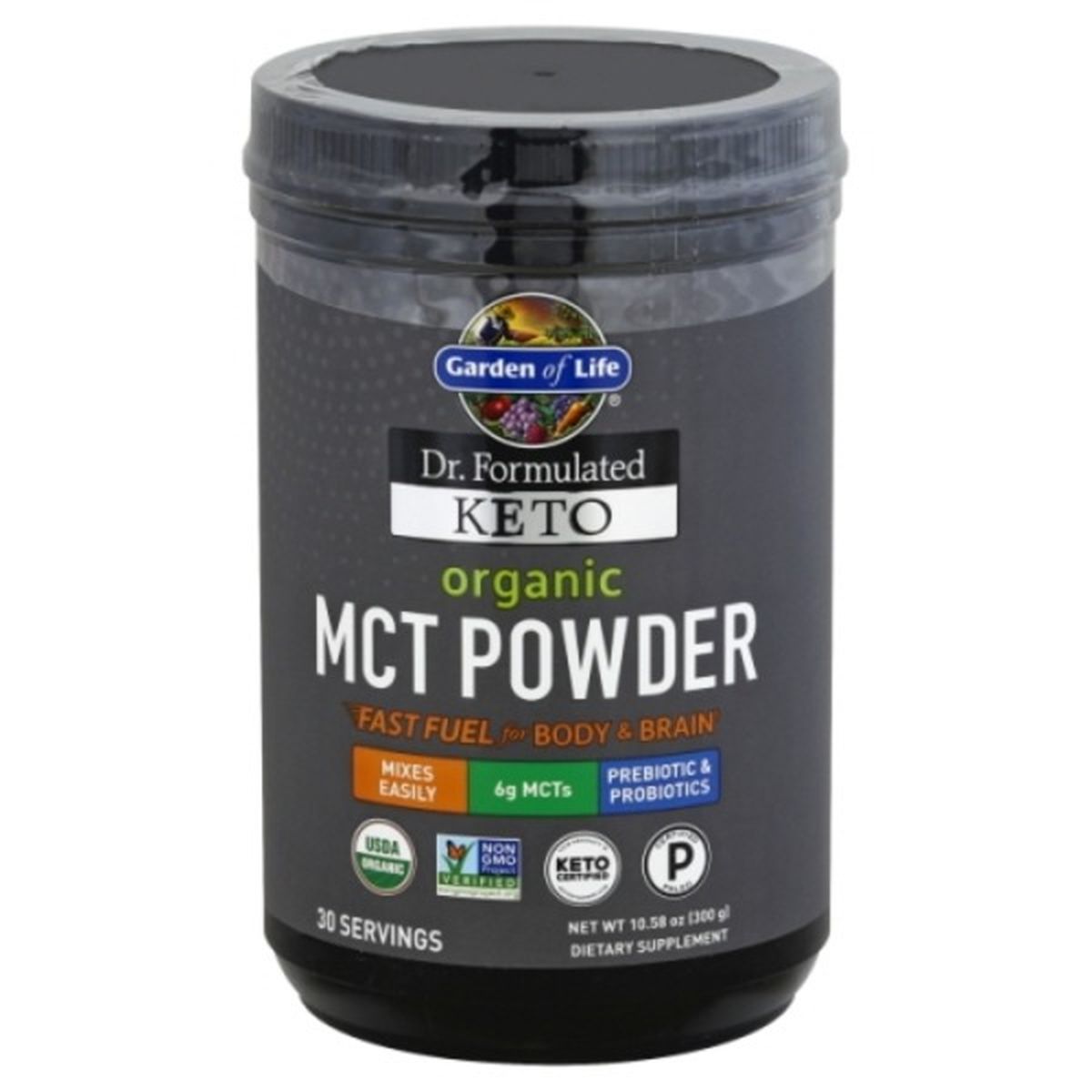 Calories in Garden of Life MCT Powder, Organic