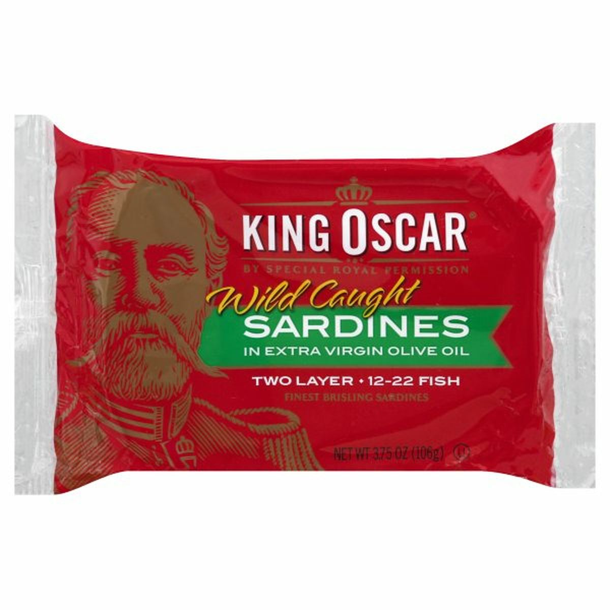Calories in King Oscar Sardines in Extra Virgin Olive Oil, Wild Caught