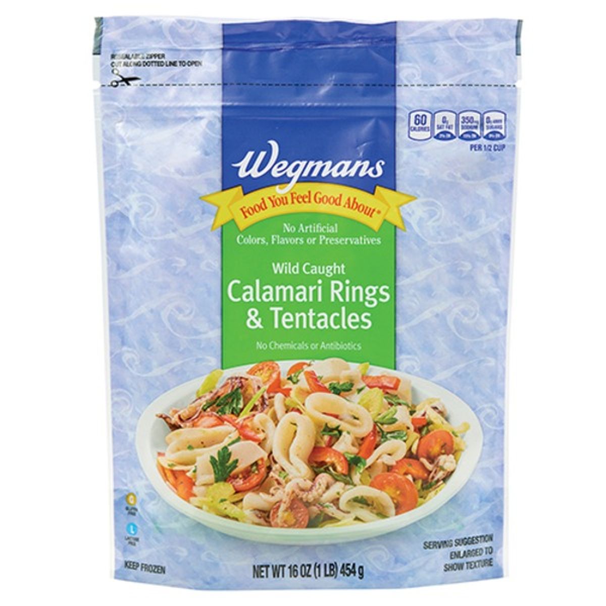 Calories in Wegmans Frozen Calamari Rings & Tentacles