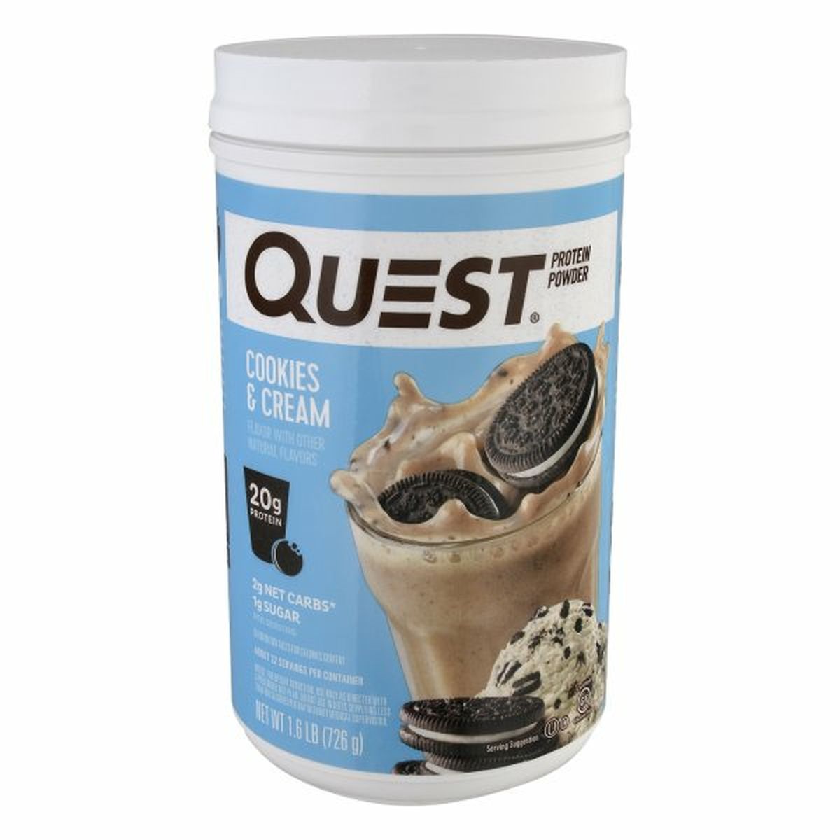 Calories in Quest Protein Powder, Cookies & Cream