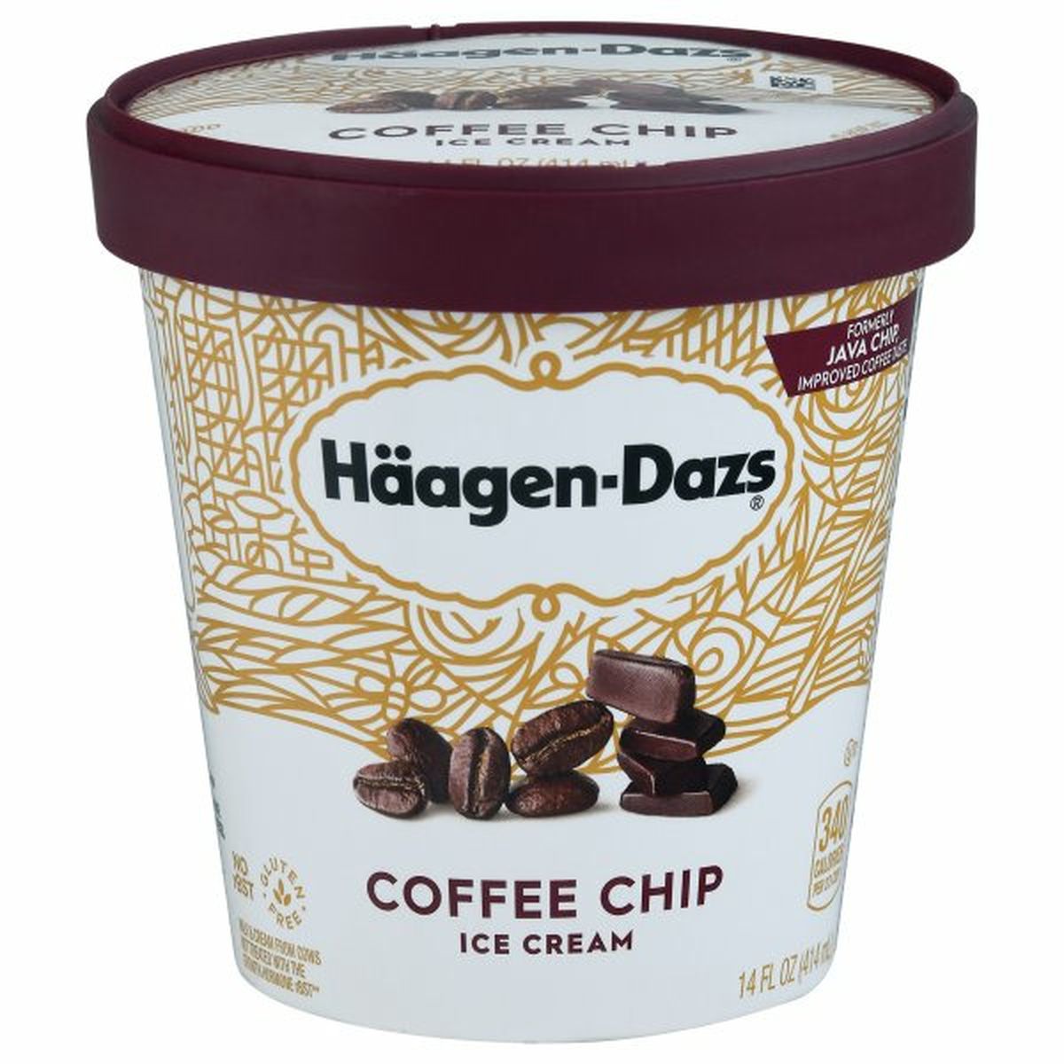 Calories in Haagen-Dazs Ice Cream, Coffee Chip