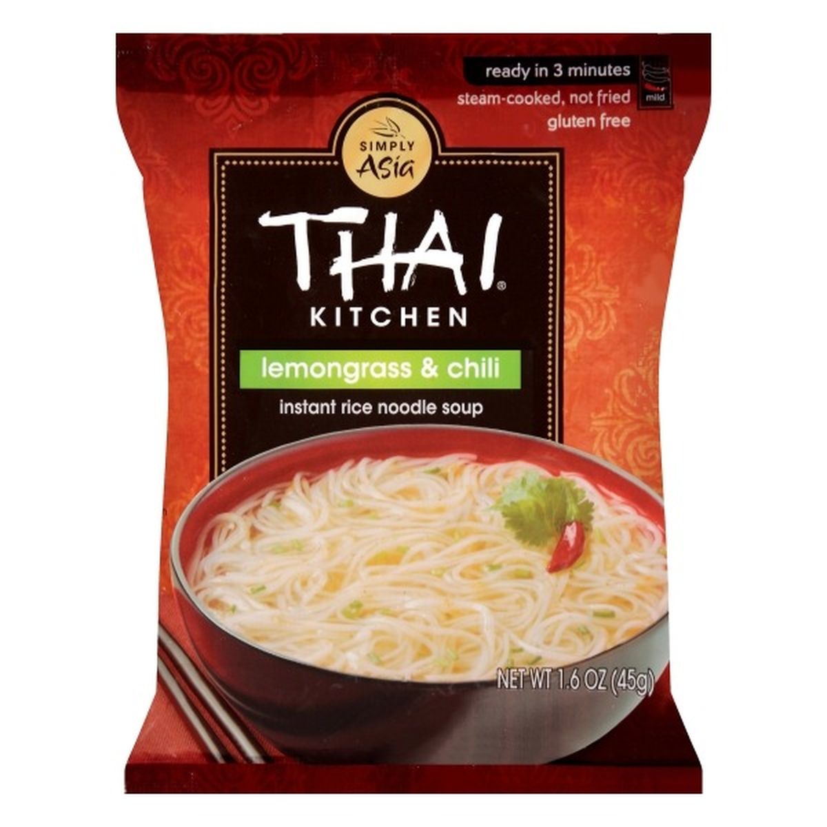 Calories in Thai Kitchens  Rice Noodle Soup, Instant, Lemongrass & Chili