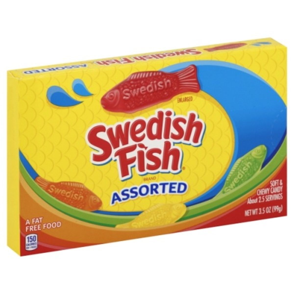 Calories in Swedish Fish Candy, Soft & Chewy, Assorted