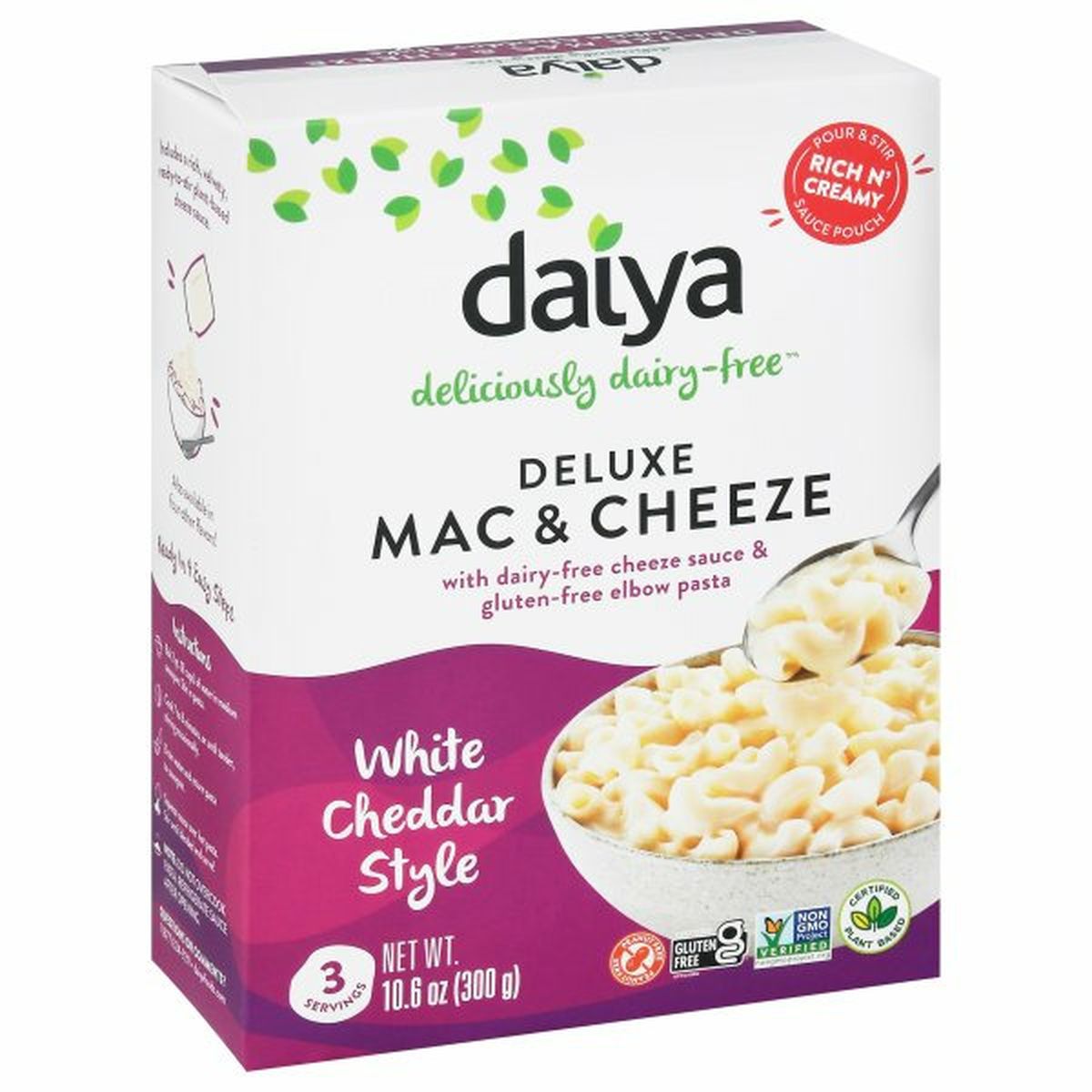 Calories in Daiya Mac & Cheeze, Deluxe, White Cheddar Style