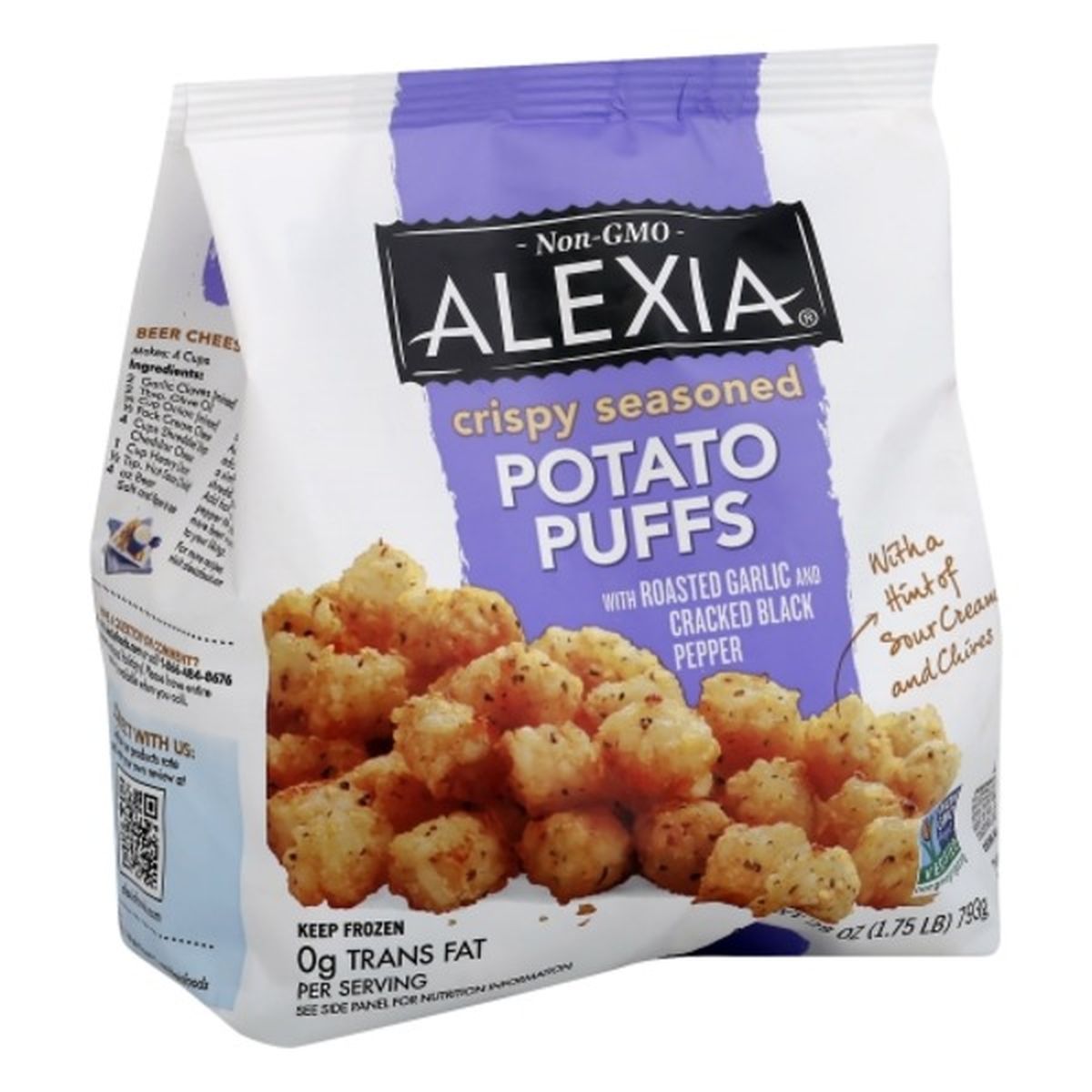 Calories in Alexia Potato Puffs, Crispy Seasoned