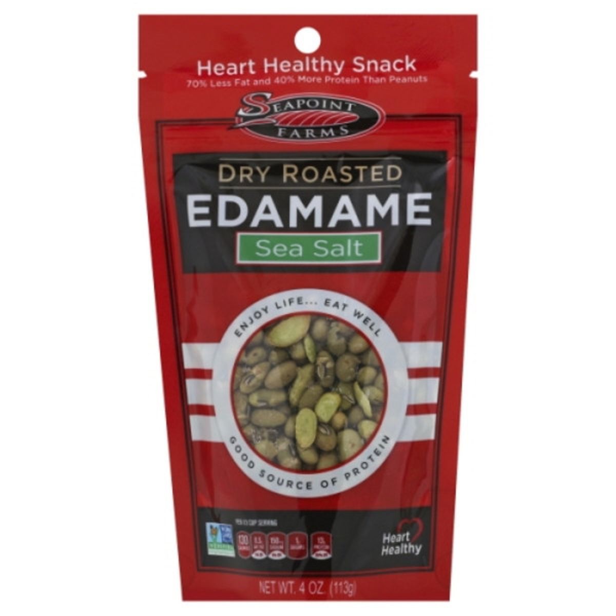 Calories in Seapoint Farms Edamame, Sea Salt, Dry Roasted