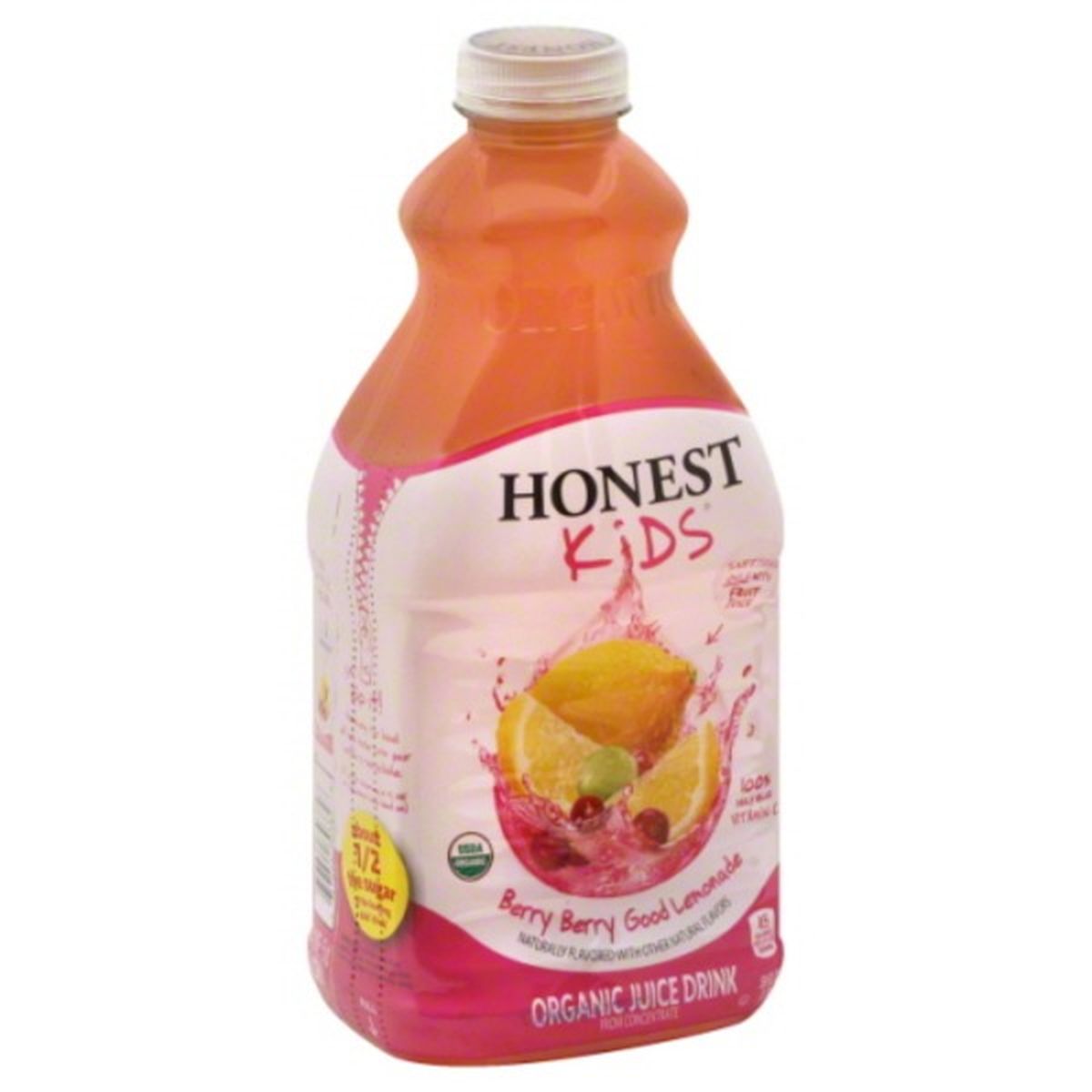 Calories in Honest Tea Kids Juice Drink, Organic, Berry Berry Good Lemonade