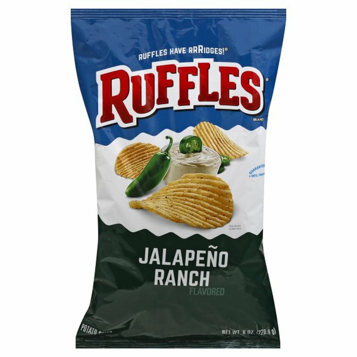 Calories in Ruffles Potato Chips, Jalapeno Ranch Flavored