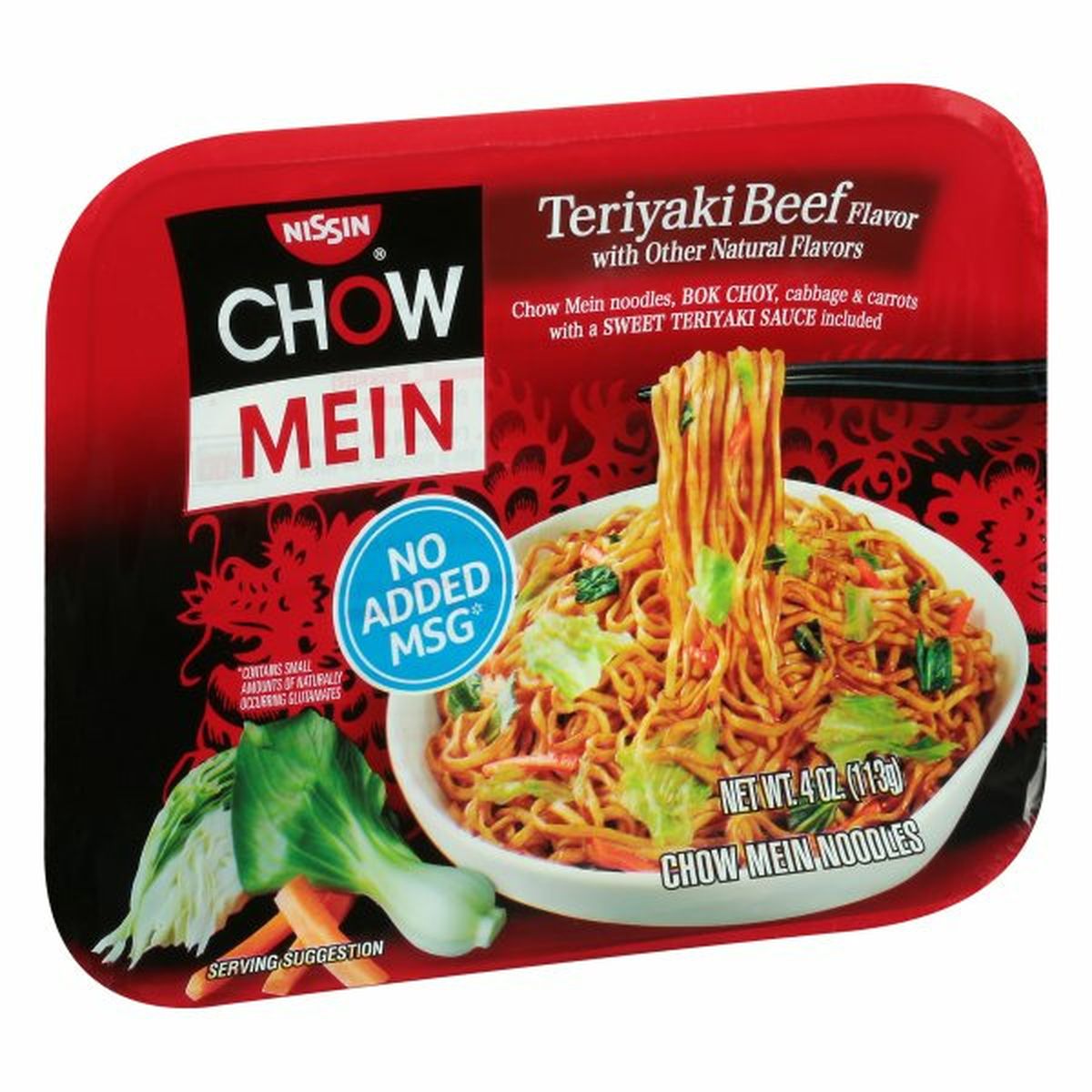 Calories in Nissin Chow Mein Noodles, Teriyaki Beef Flavor