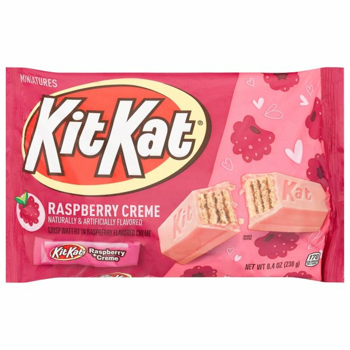 Calories in Kit Kat Miniatures, Raspberry Creme