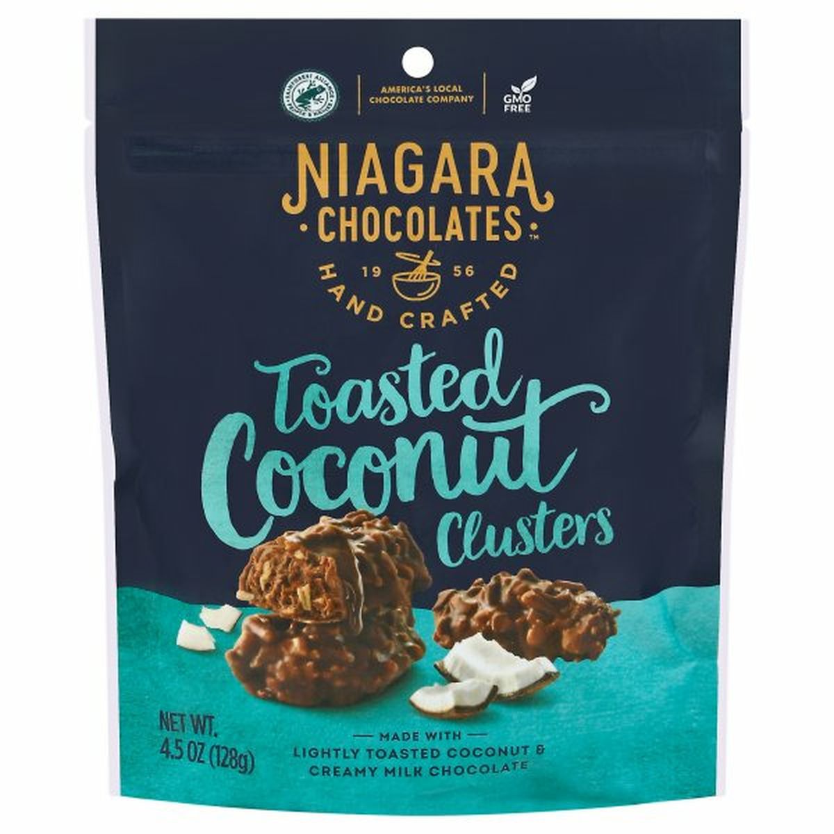 Calories in Niagara Chocolates Coconut Clusters, Toasted