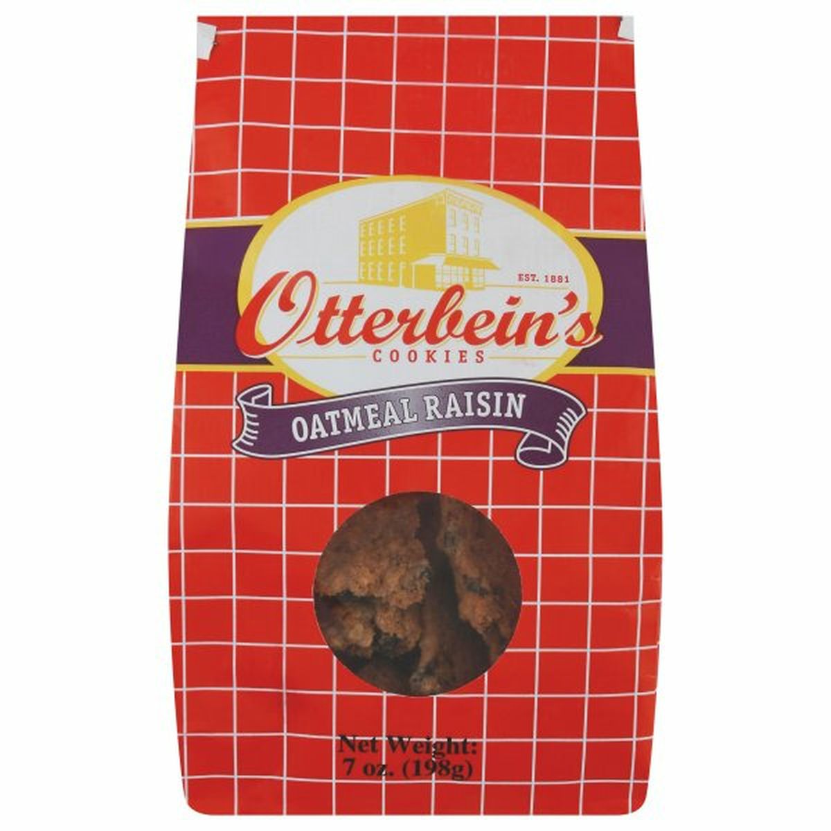 Calories in Otterbein's Cookies, Oatmeal Raisin