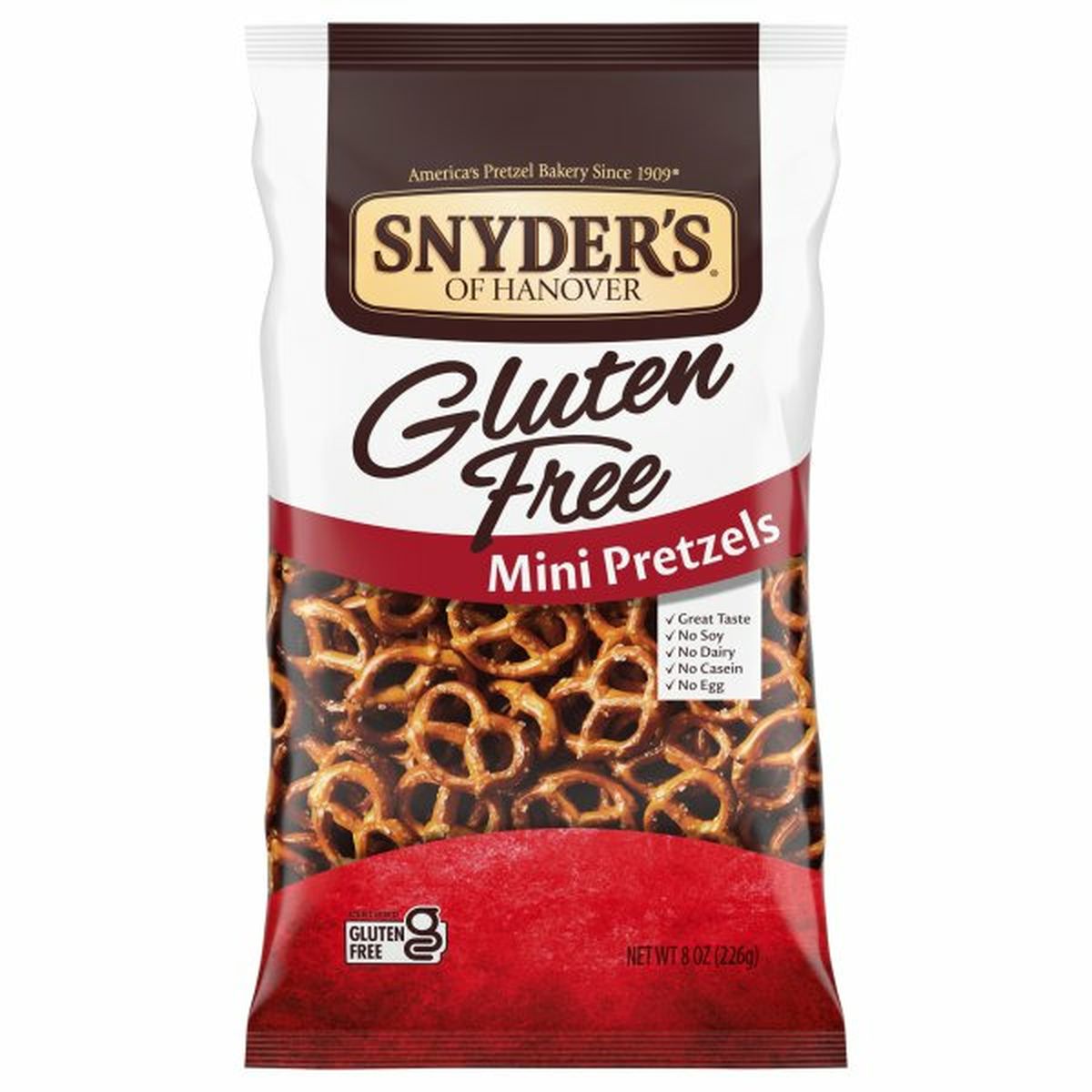 Calories in Snyder's of Hanovers Pretzels, Mini, Gluten Free