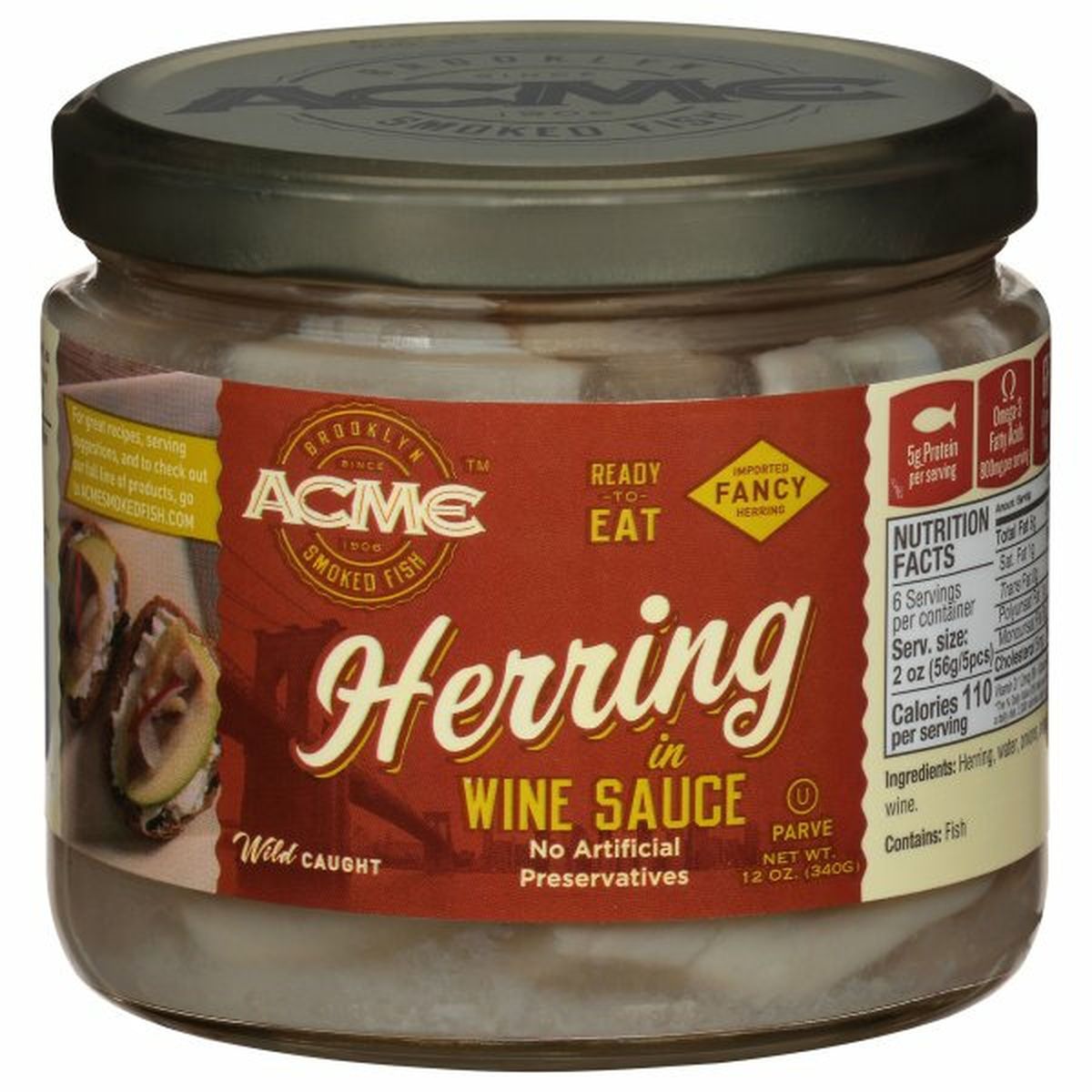 Calories in Acme Herring in Wine Sauce