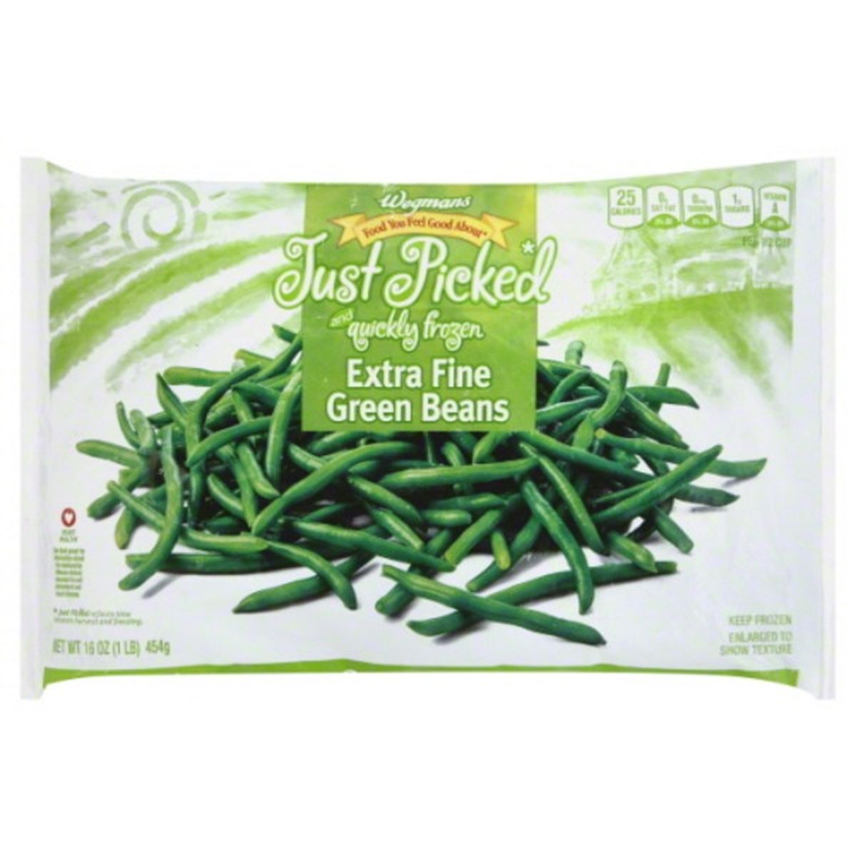 Calories in Wegmans Frozen Green Beans, Extra Fine