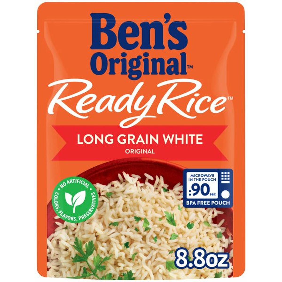 Calories in Ben's Original Ready Rice Rice, Long Grain White