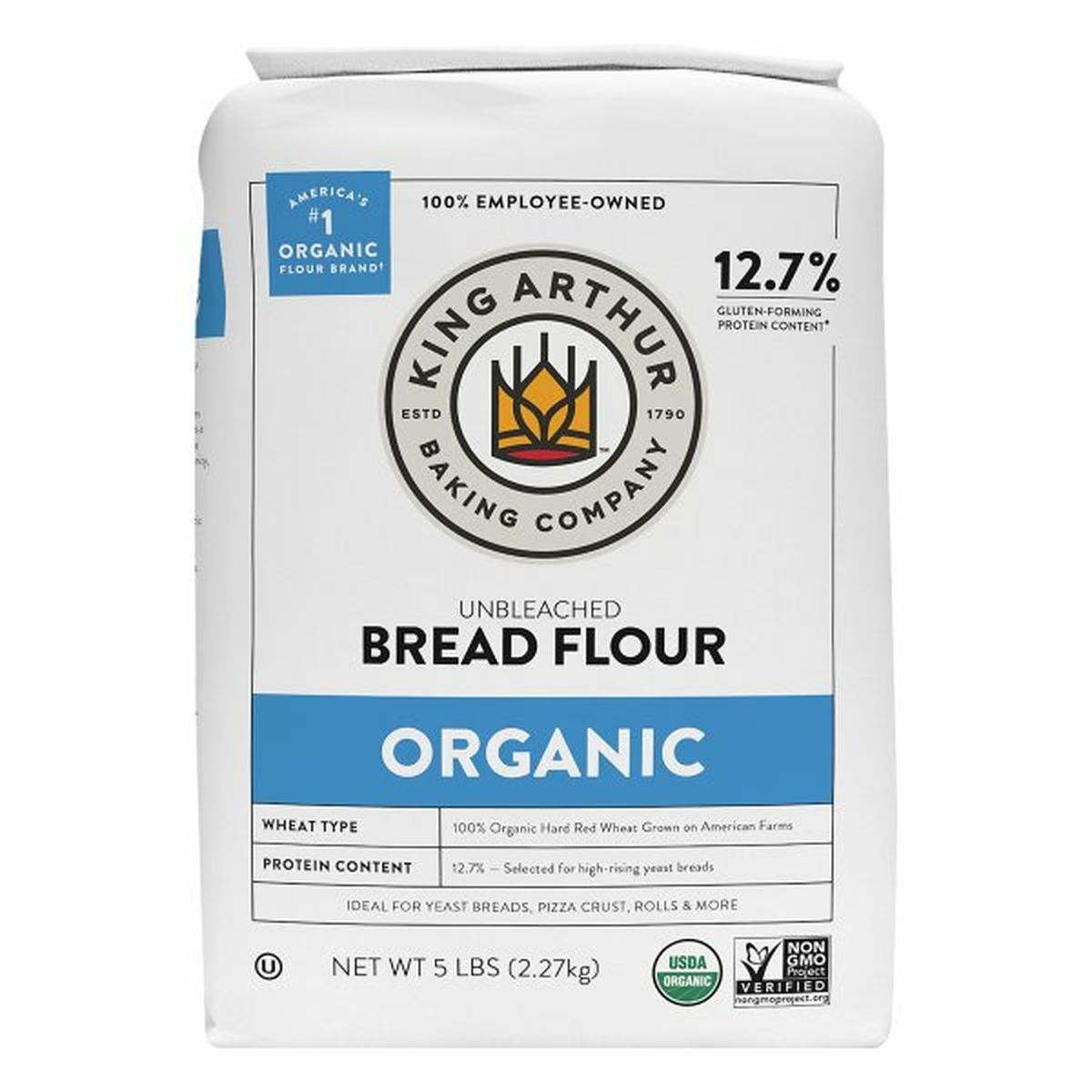Calories in King Arthur Baking Company Bread Flour, Unbleached, Organic