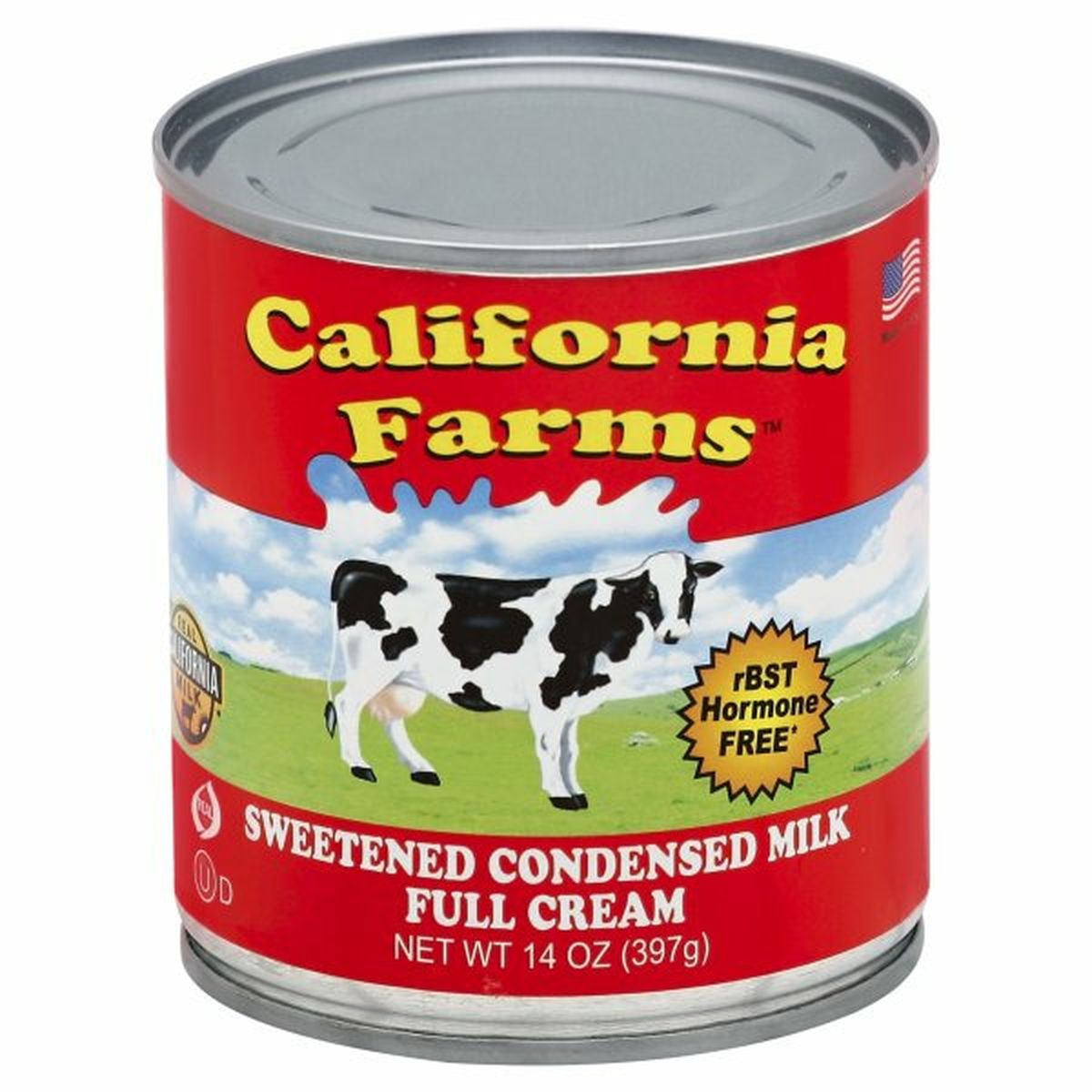 Calories in California Farms Condensed Milk, Sweetened, Full Cream