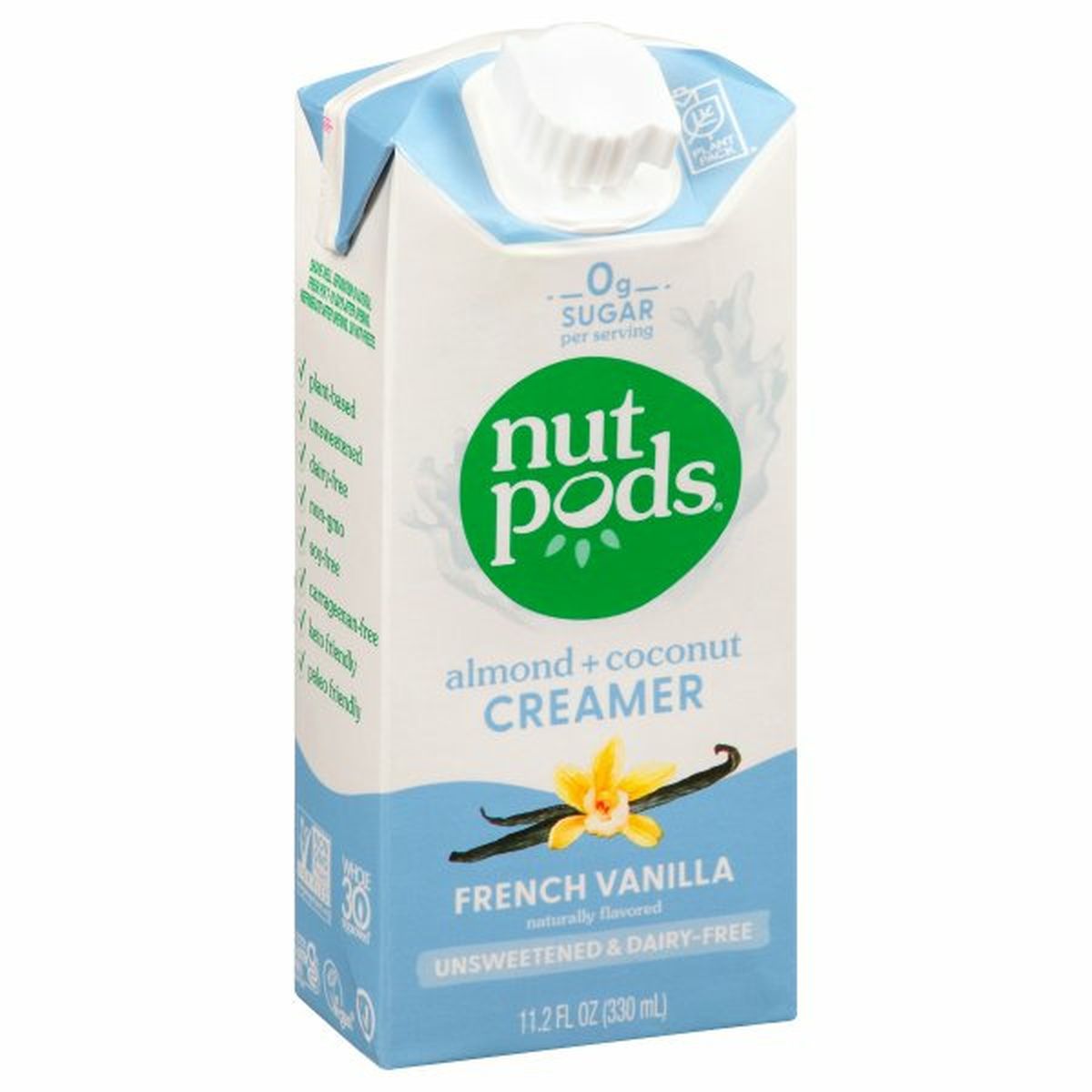 Calories in Nutpods Creamer, French Vanilla, Almond + Coconut