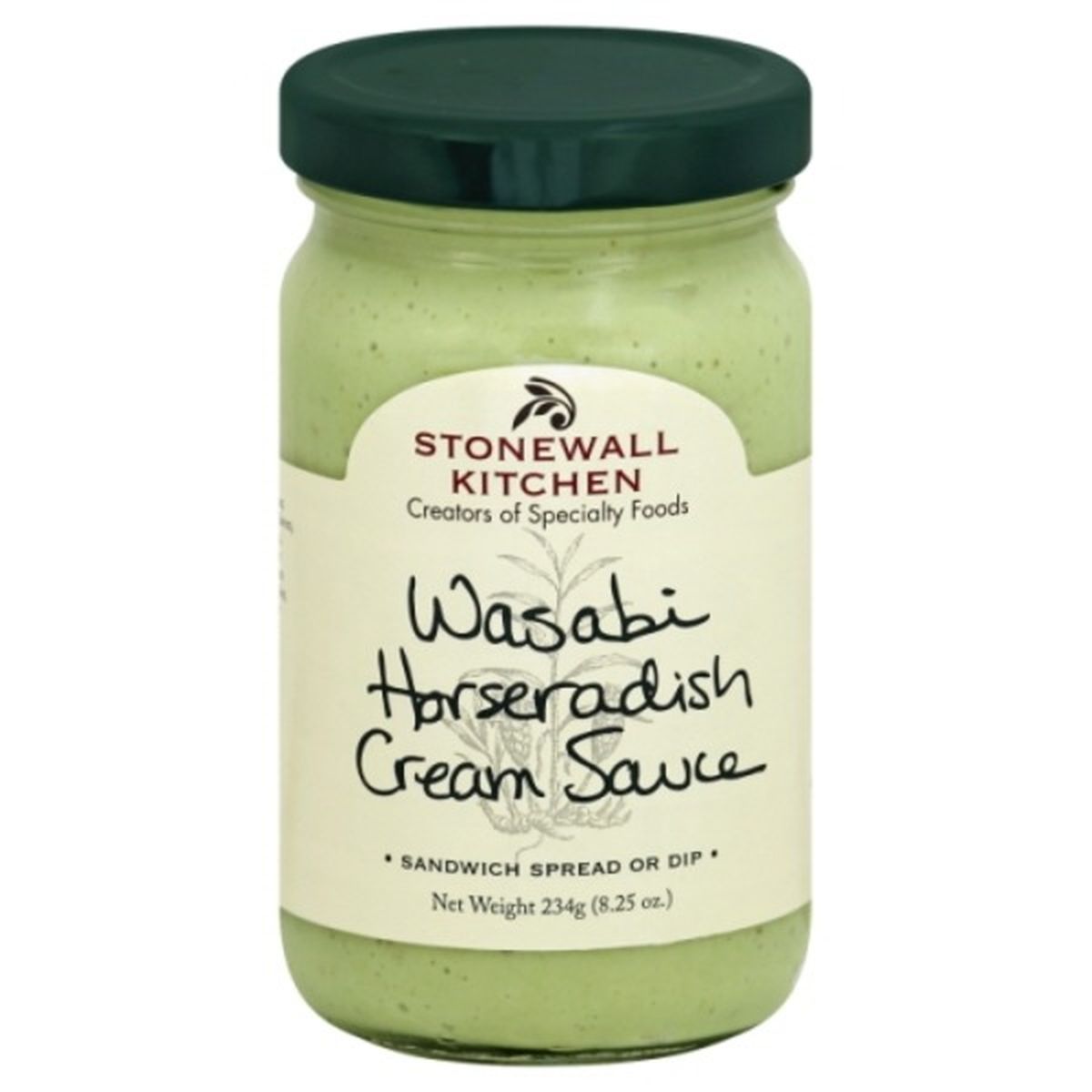 Calories in Stonewall Kitchen Cream Sauce, Wasabi Horseradish
