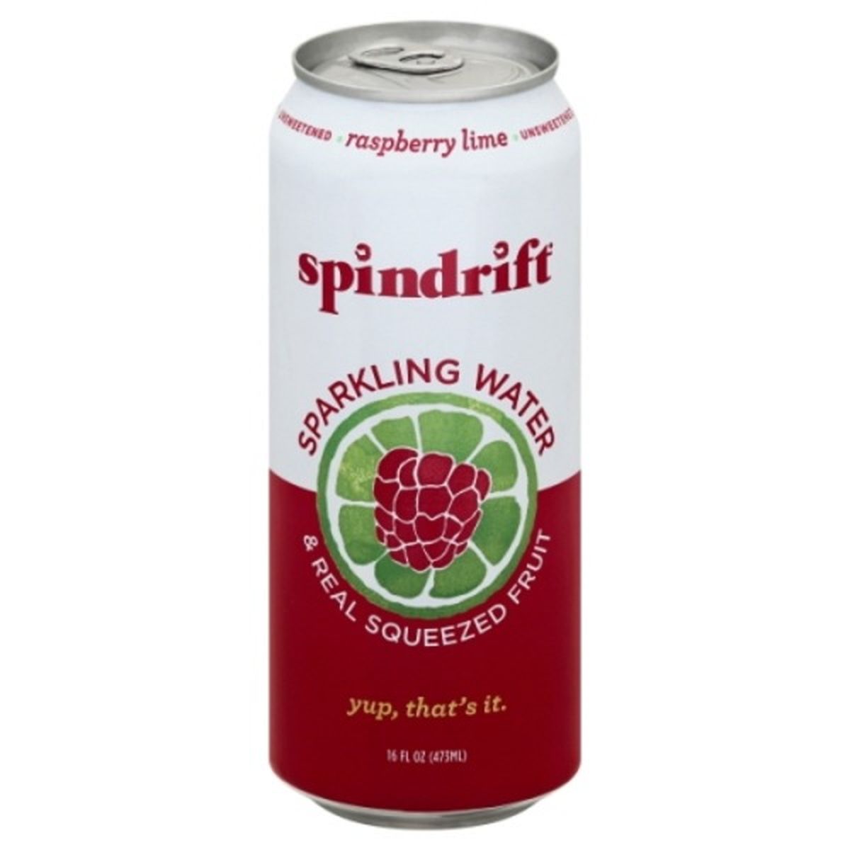 Calories in Spindrift Sparkling Water, Raspberry Lime