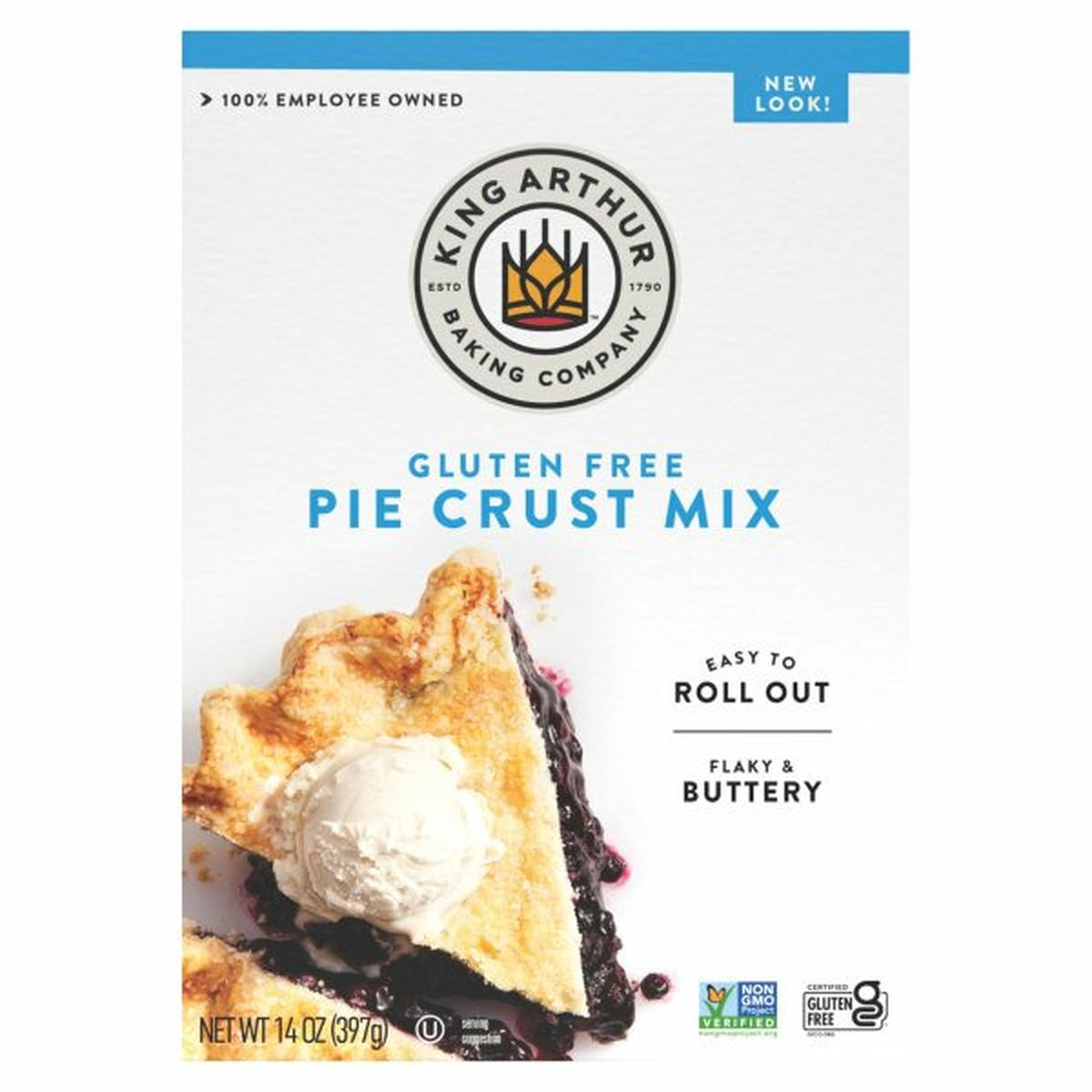 Calories in King Arthur Baking Company Pie Crust Mix, Gluten Free
