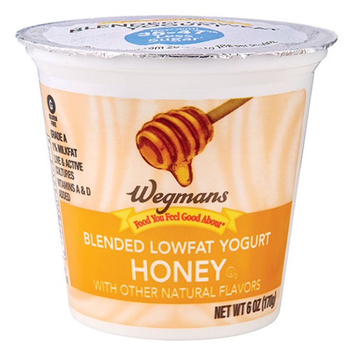 Calories in Wegmans Lowfat Blended Honey Yogurt