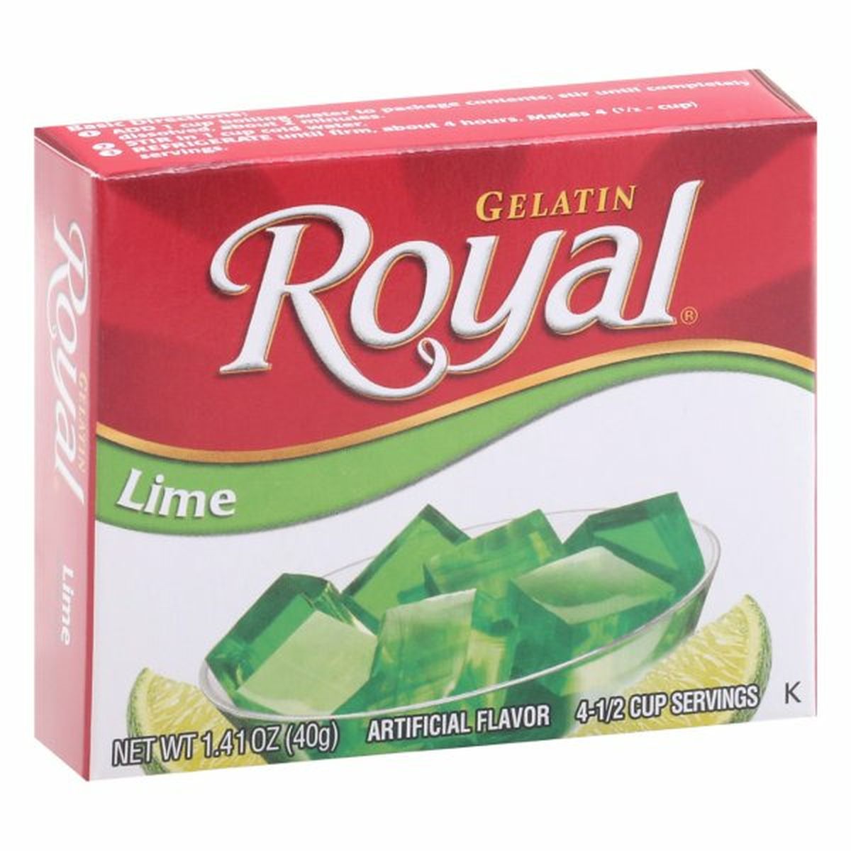 Calories in Royal Gelatin, Lime