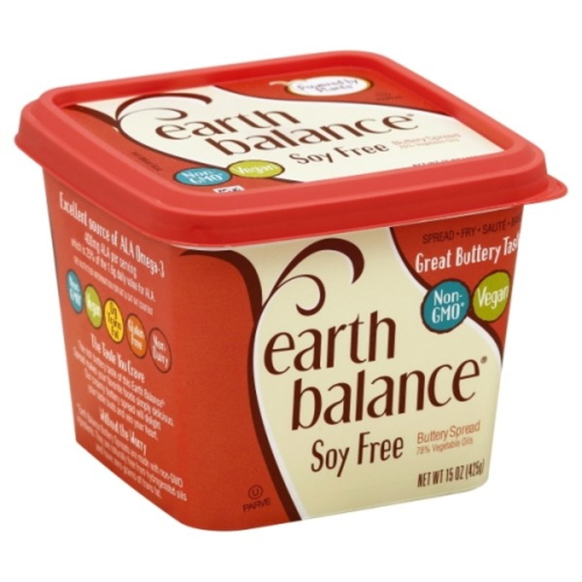 Calories in Earth Balance Buttery Spread, Soy Free