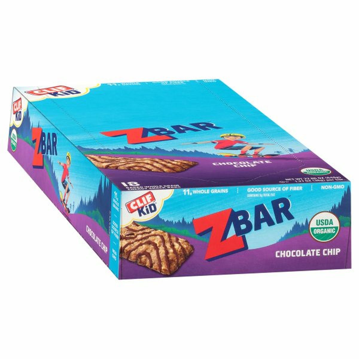 Calories in CLIF Kid ZBar Snack Bars, Energy, Chocolate Chip