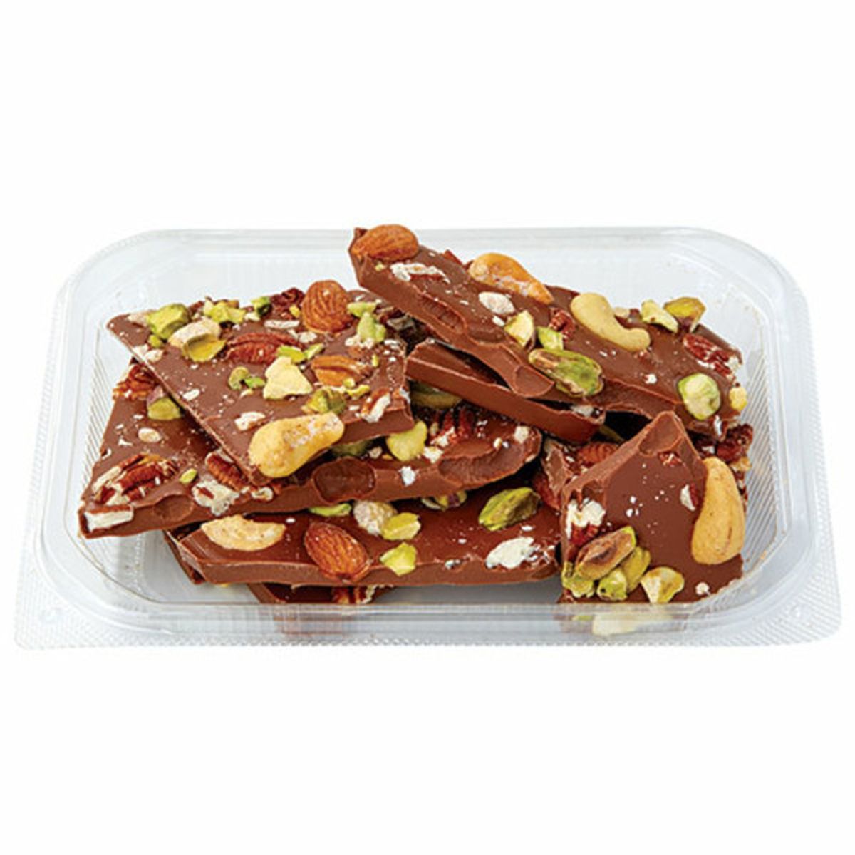 Calories in Wegmans Milk Chocolate Mixed Nut Bark