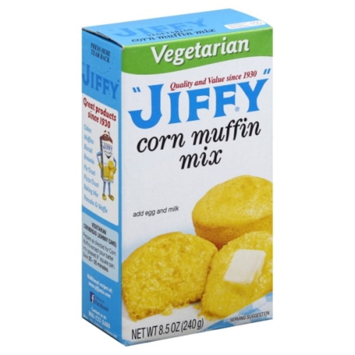 Calories in Jiffy Corn Muffin Mix, Vegetarian