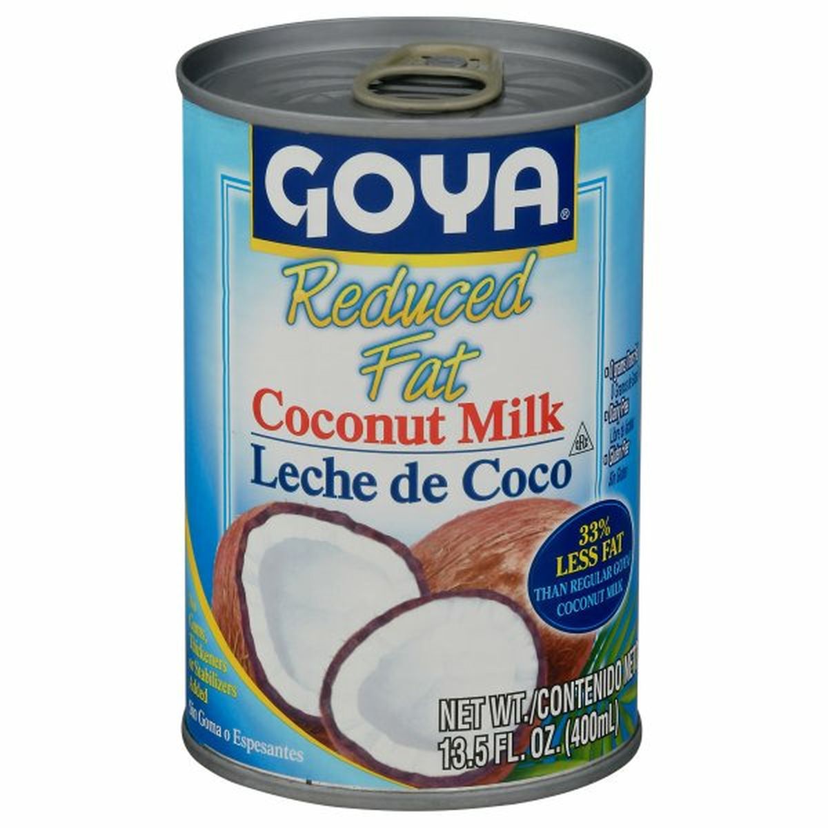 Calories in Goya Coconut Milk, Reduced Fat