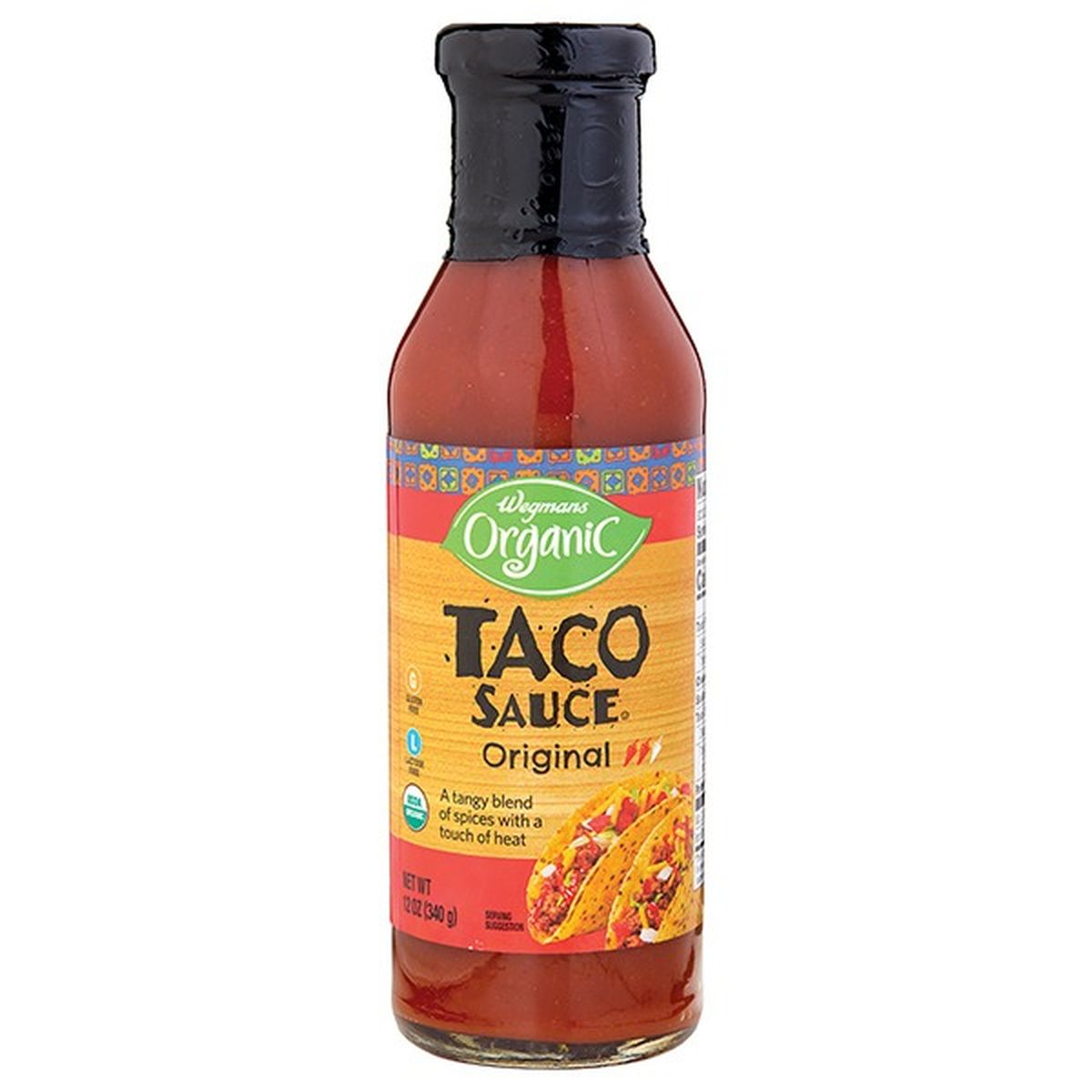Calories in Wegmans Organic Sauce, Taco, Original