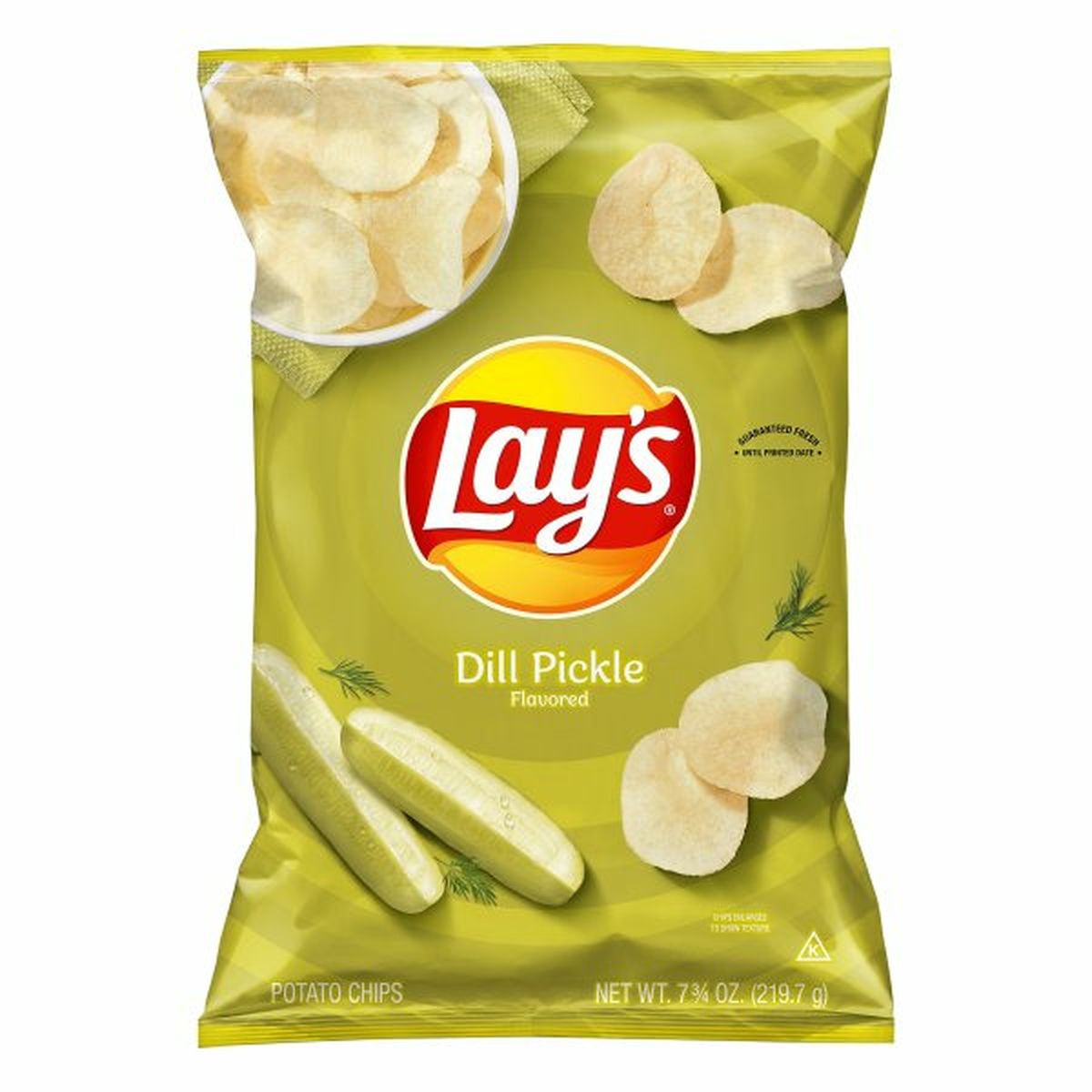 Calories in Lay's Potato Chips, Dill Pickle Flavored