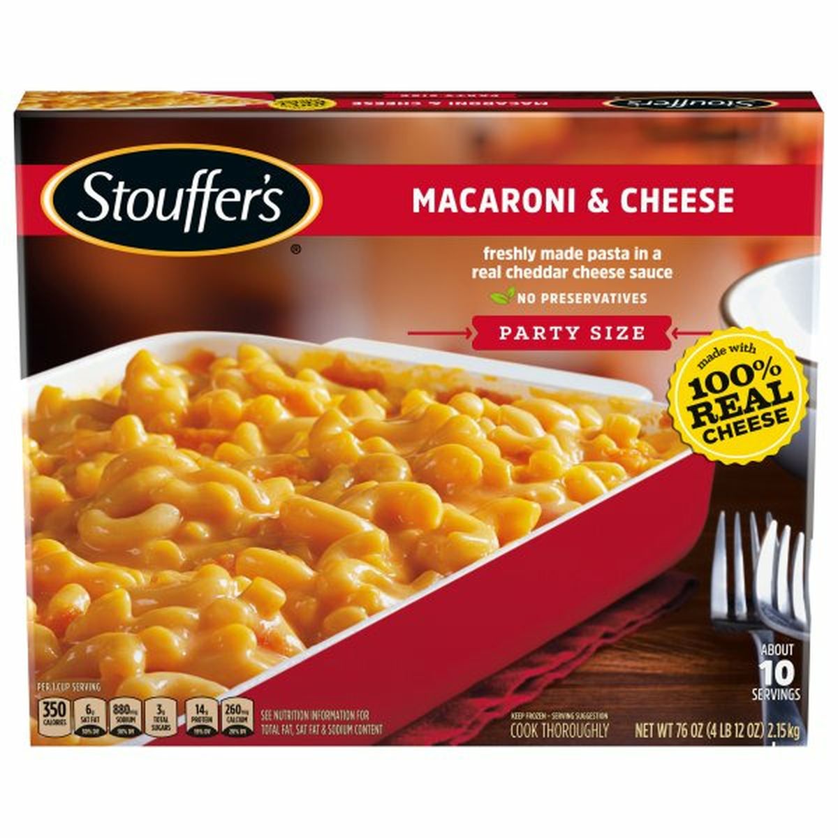 Calories in Stouffer's Macaroni & Cheese, Party Size