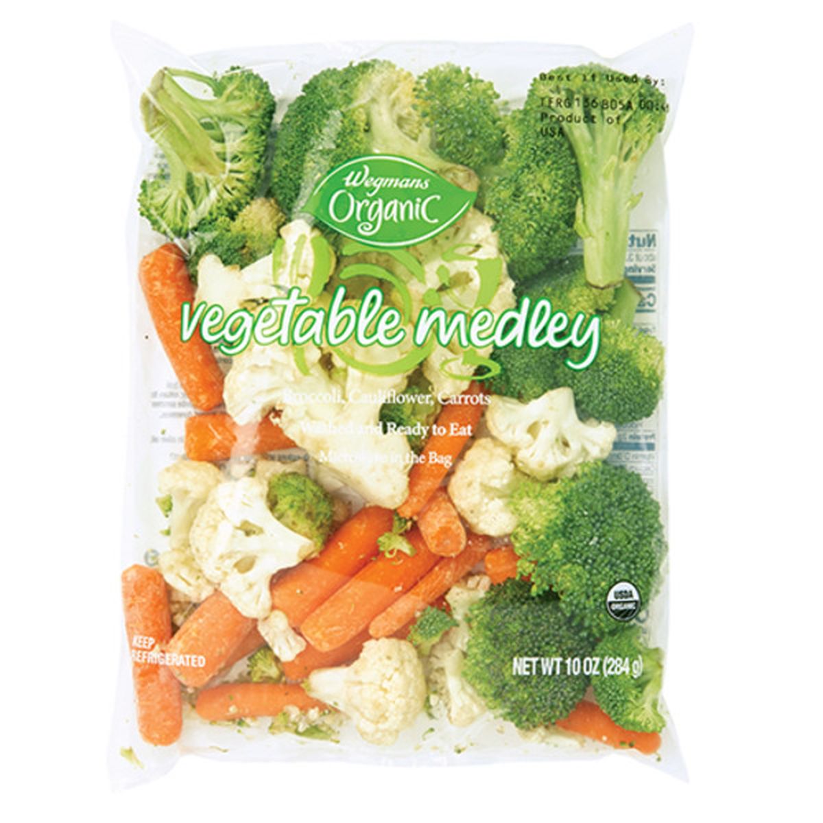 Calories in Wegmans Organic Vegetable Medley