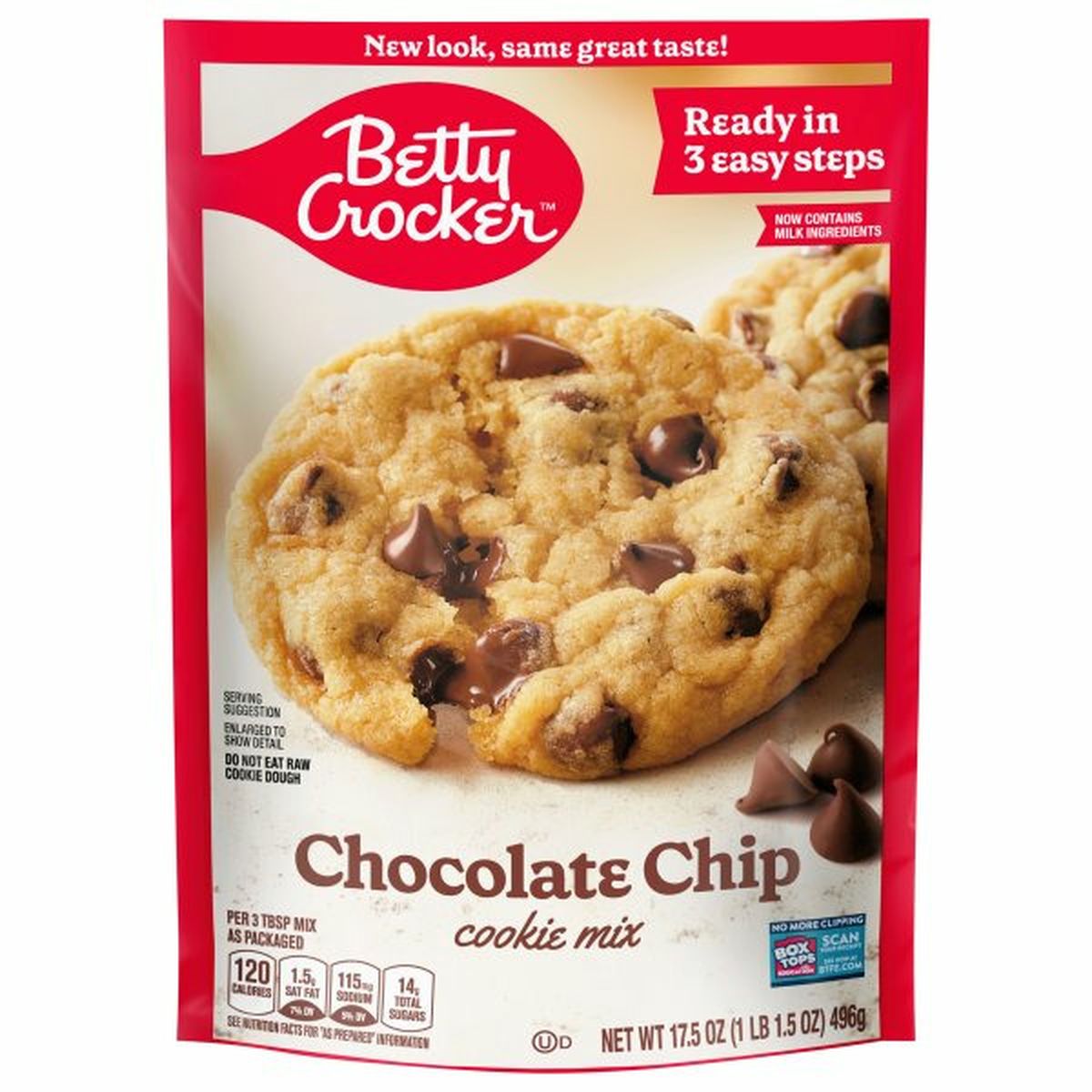 Calories in Betty Crocker Cookie Mix, Chocolate Chip