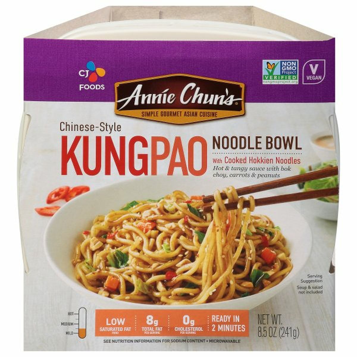 Calories in Annie Chuns Noodle Bowl, KungPao, Chinese-Style