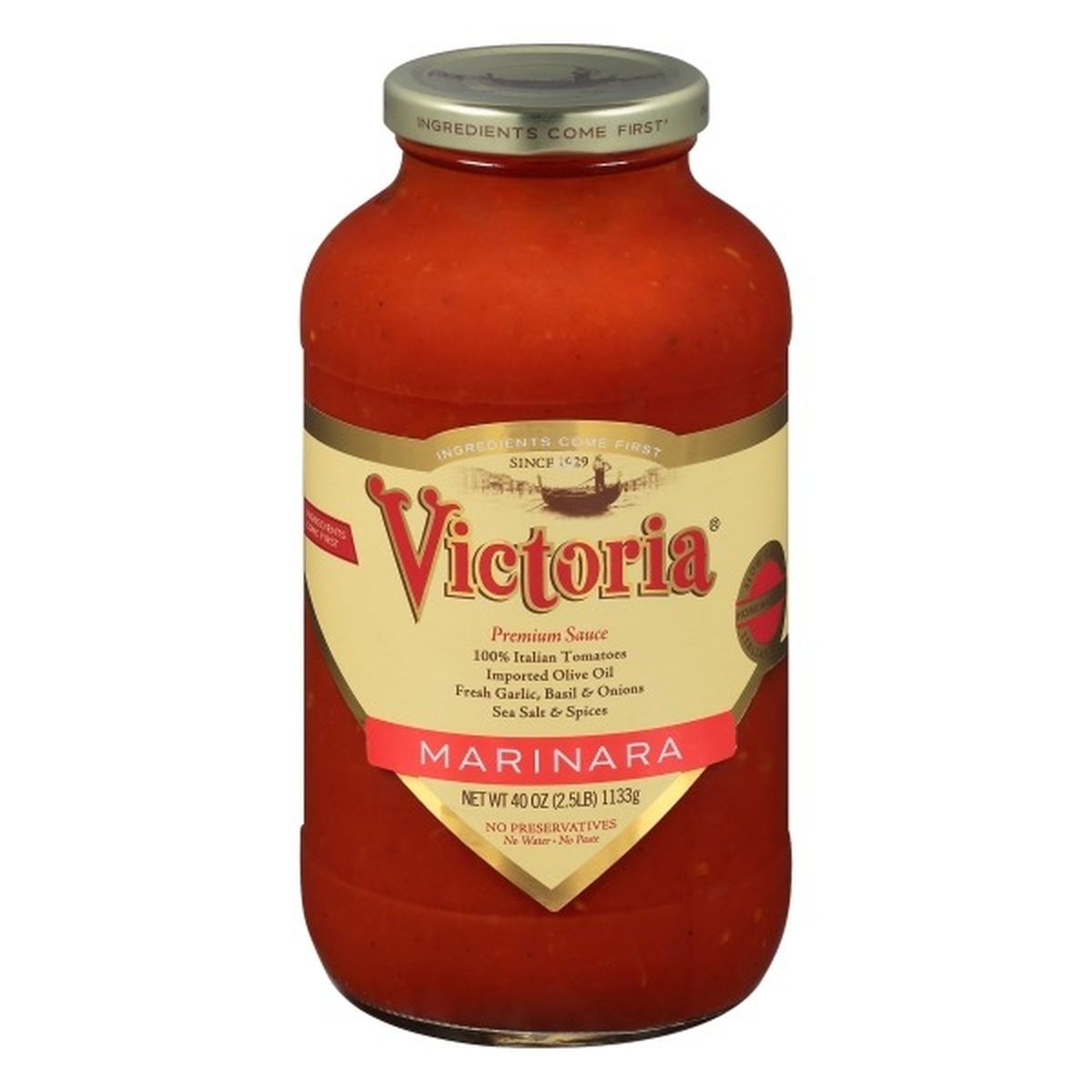 Calories in Victoria Sauce, Premium, Marinara