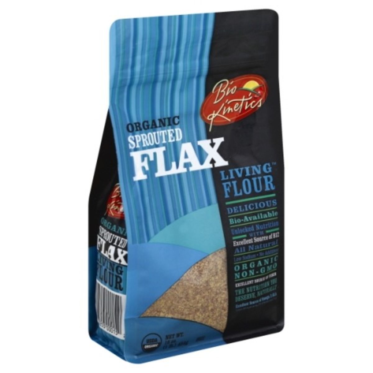 Calories in Bio-Kinetics Flour, Living, Organic, Sprouted  Flax