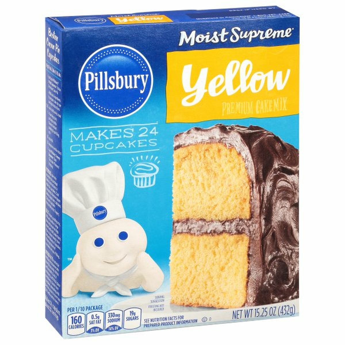Calories in Pillsbury Moist Supreme Cake Mix, Premium, Yellow