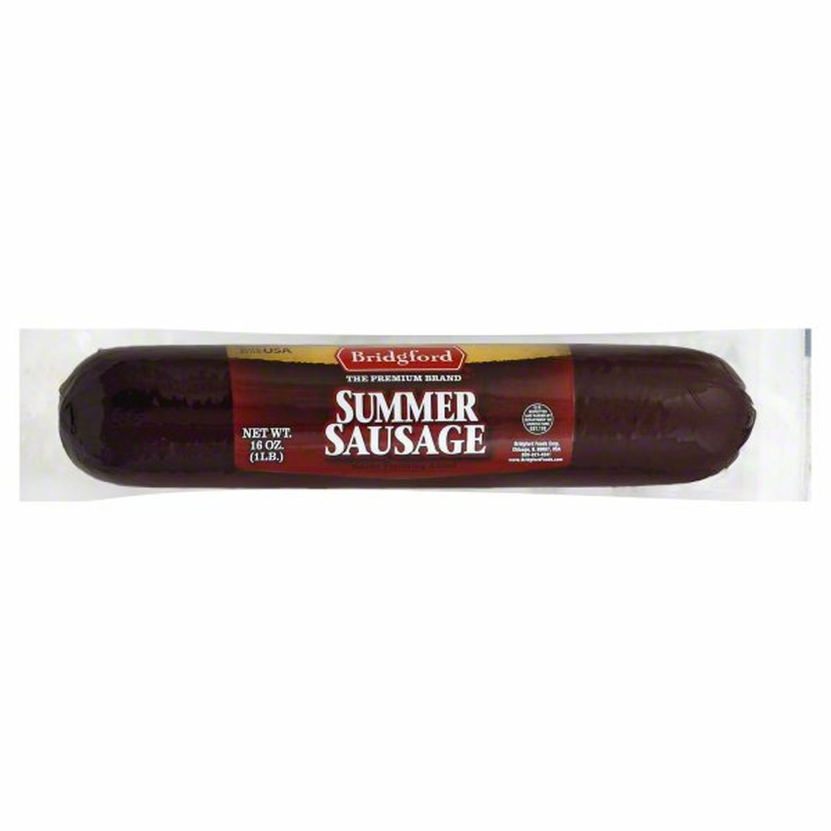 Calories in Bridgford Summer Sausage