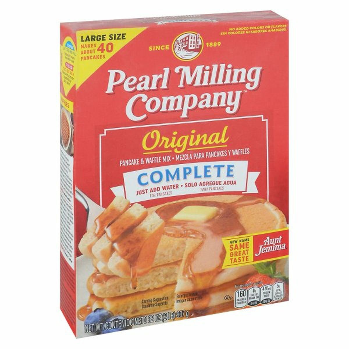 Calories in Pearl Milling Company Pancake & Waffle Mix, Original, Complete