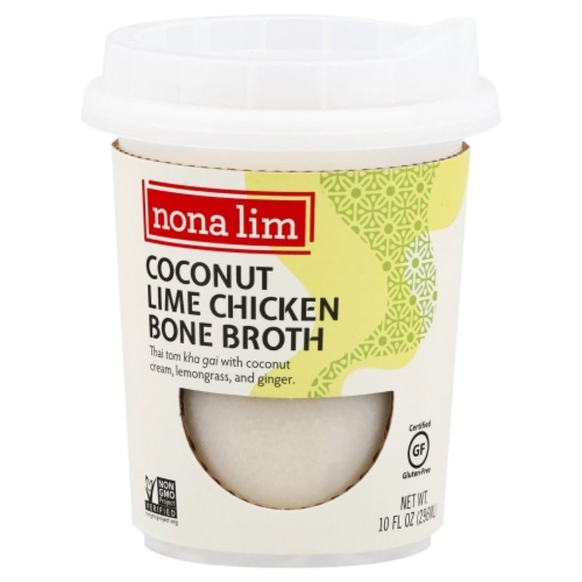 Calories in Nona Lim Bone Broth, Coconut Lime Chicken