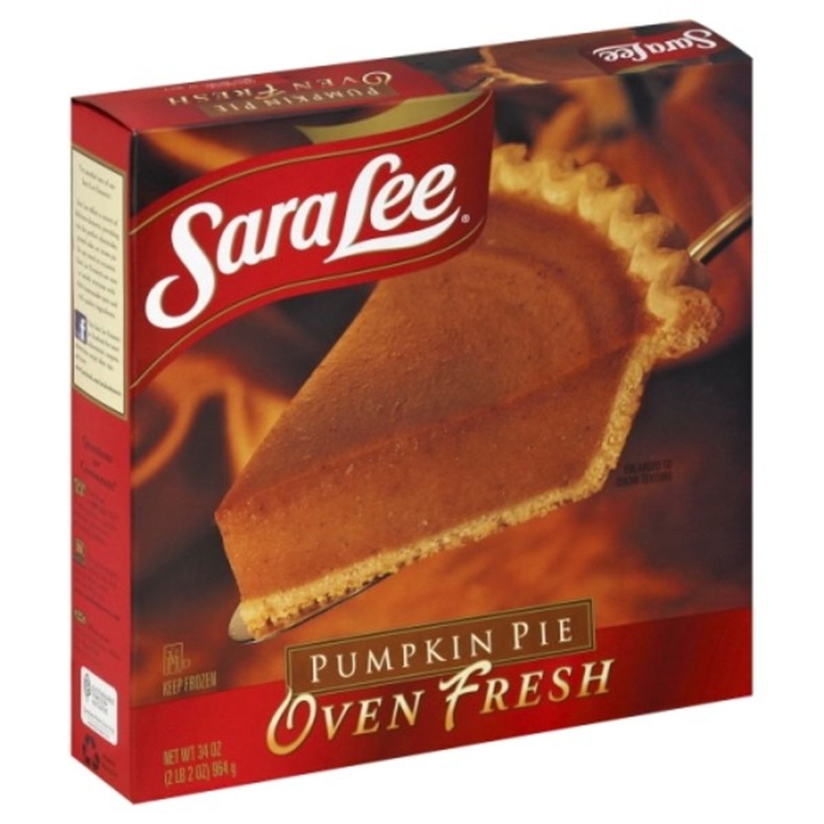 Calories in Sara Lee Oven Fresh Pie, Pumpkin