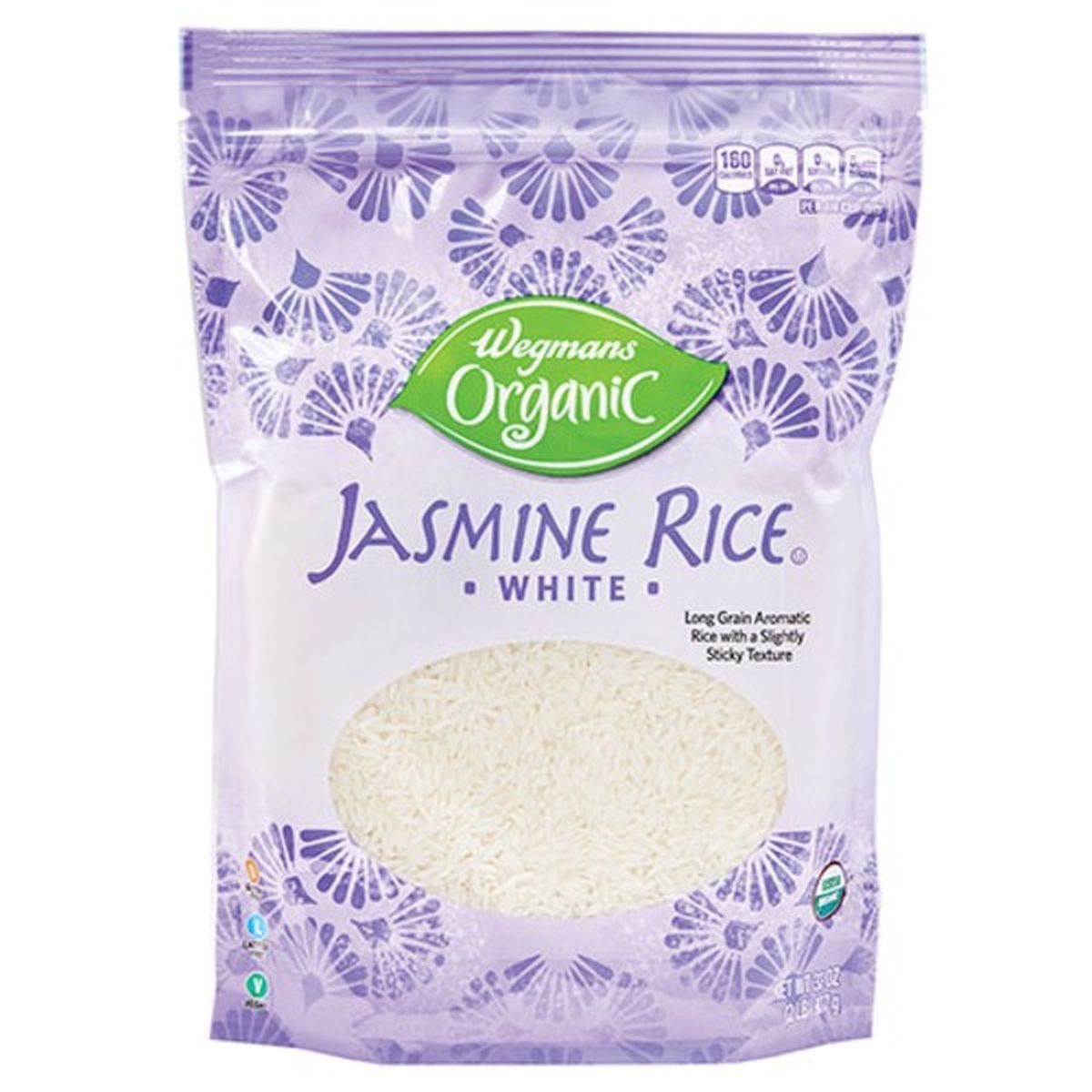 Calories in Wegmans Organic White Jasmine Rice