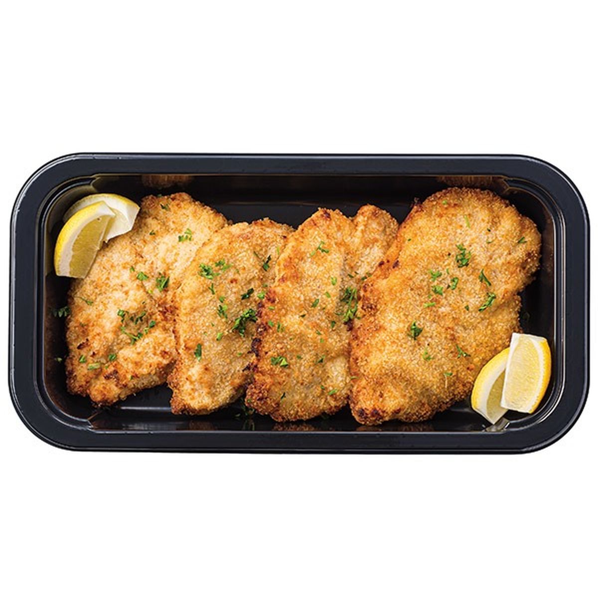 Calories in Wegmans Breaded Chicken Cutlets Raised without Antibiotics with Lemon Wedges  - Fully Cooked, FAMILY PACK