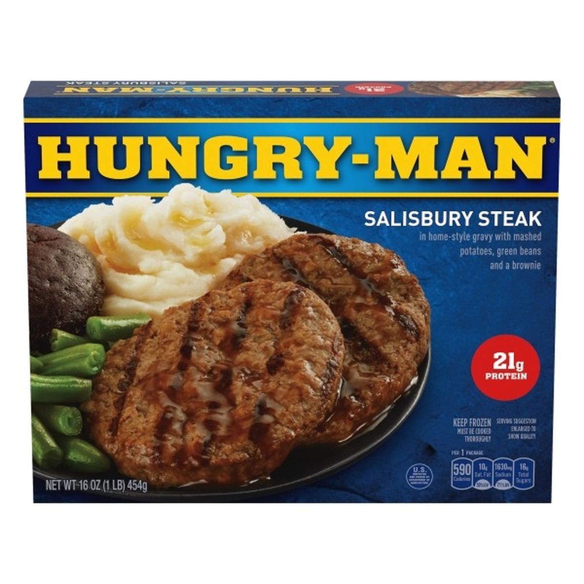 Calories in Hungry-Man Salisbury Steak