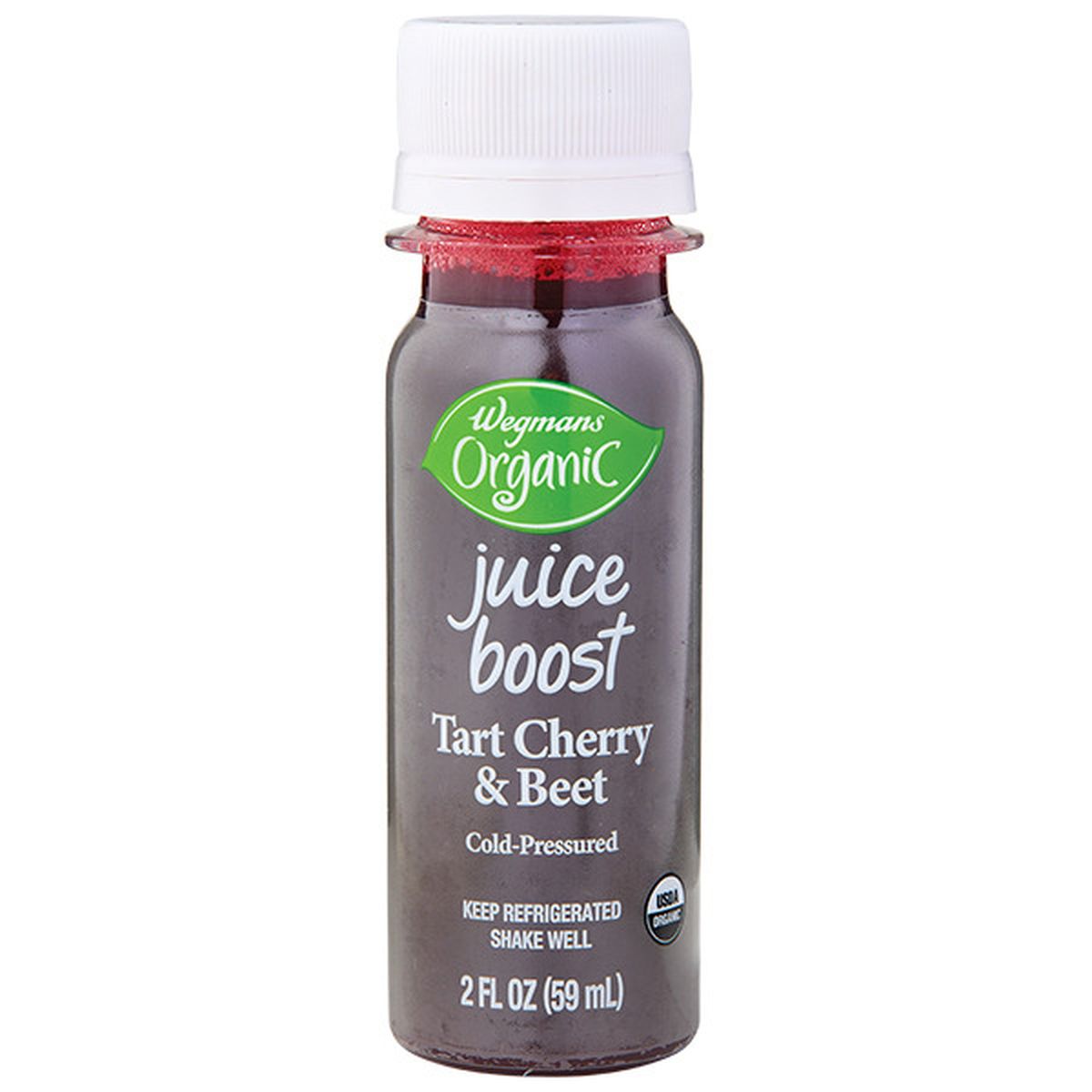 Calories in Wegmans Organic Tart Cherry & Beet Juice Boost